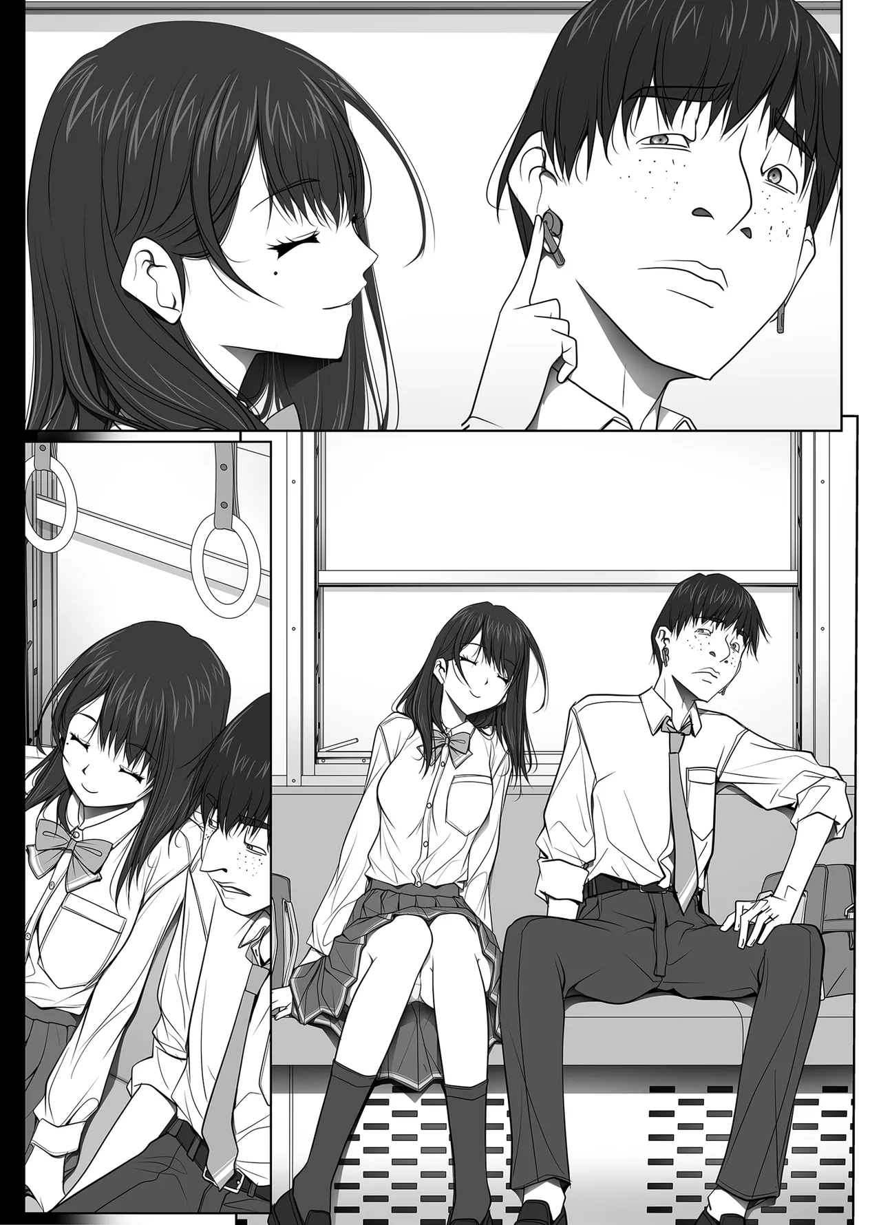 彼女がパンツを穿かない理由 -JK淫行ローカル鉄道編- 前編 - page152
