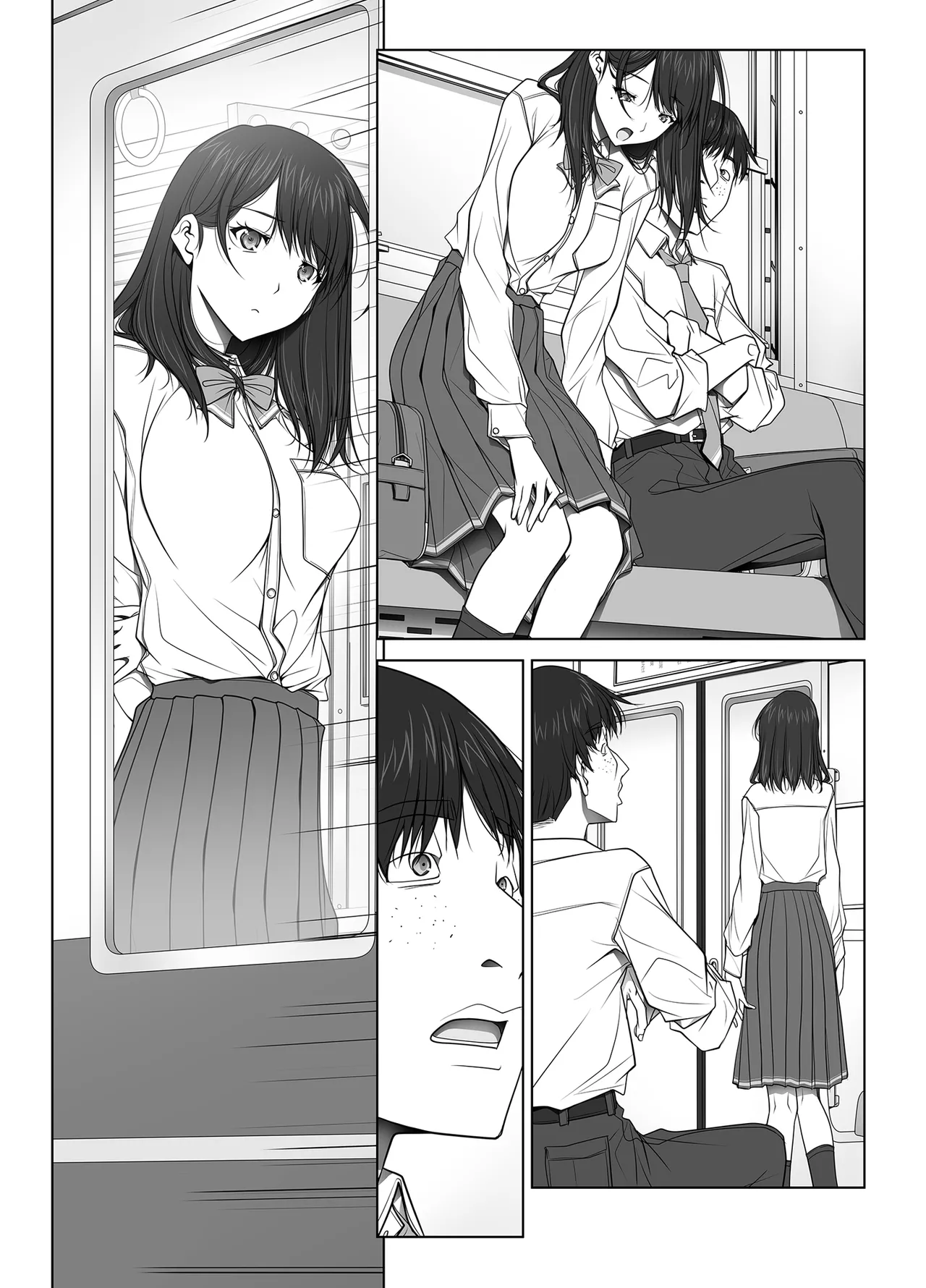 彼女がパンツを穿かない理由 -JK淫行ローカル鉄道編- 前編 - page160