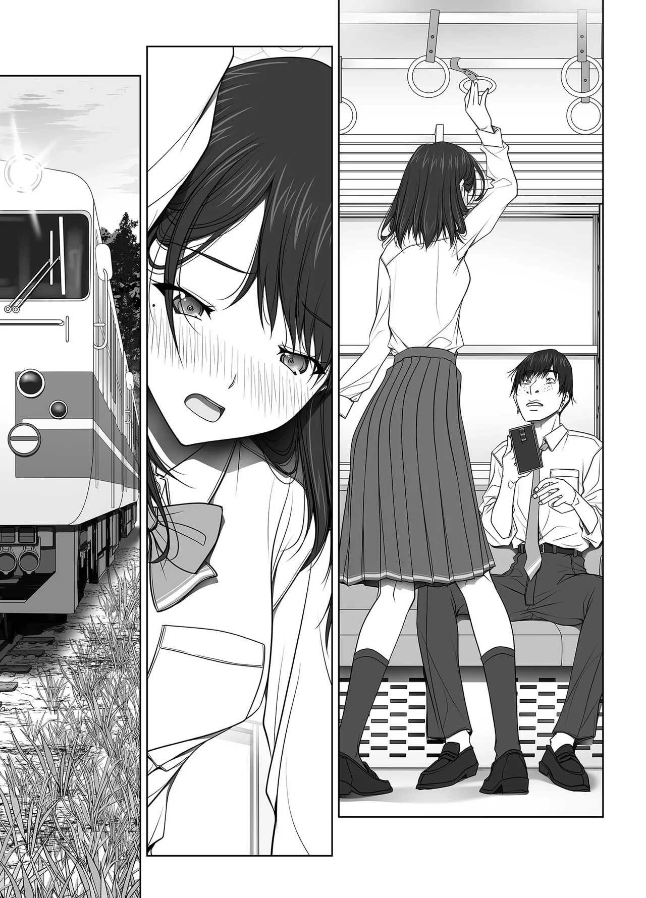 彼女がパンツを穿かない理由 -JK淫行ローカル鉄道編- 前編 - page166