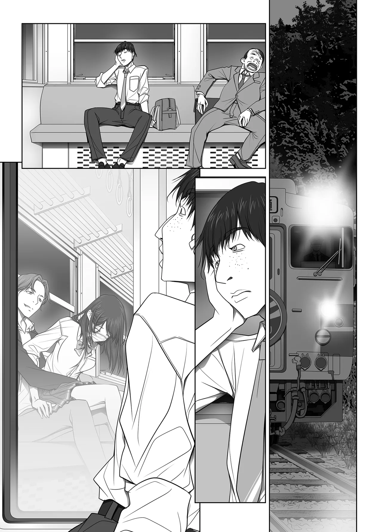 彼女がパンツを穿かない理由 -JK淫行ローカル鉄道編- 前編 - page168