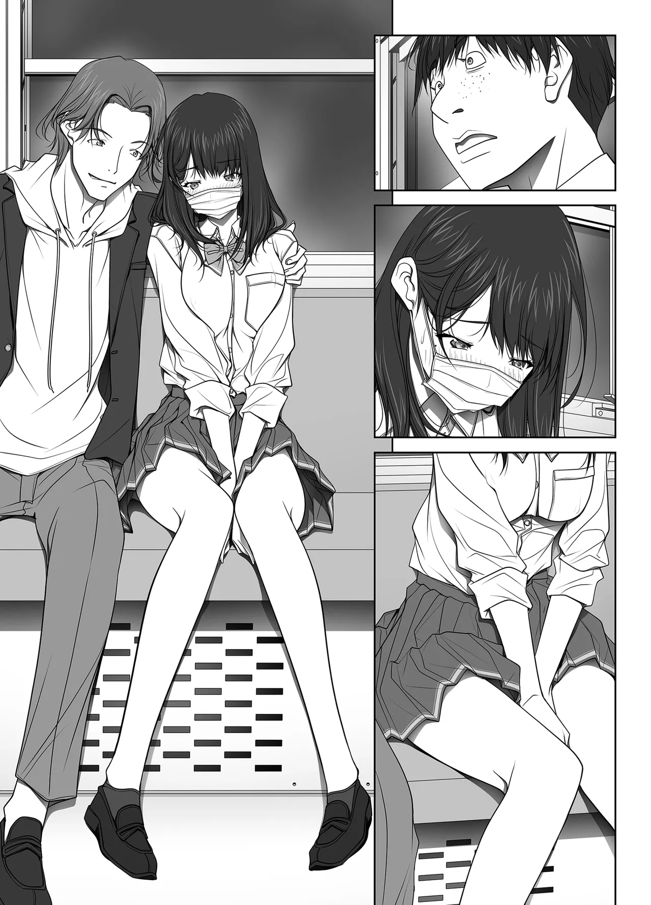 彼女がパンツを穿かない理由 -JK淫行ローカル鉄道編- 前編 - page178