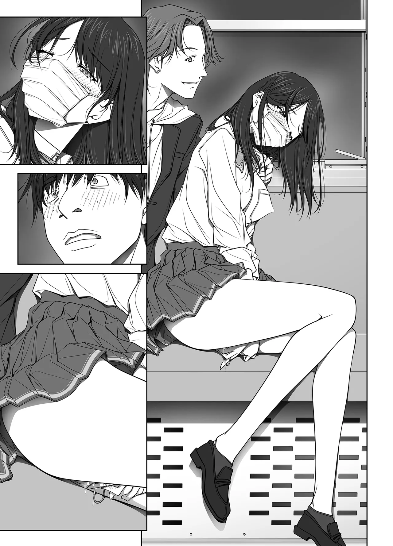 彼女がパンツを穿かない理由 -JK淫行ローカル鉄道編- 前編 - page180