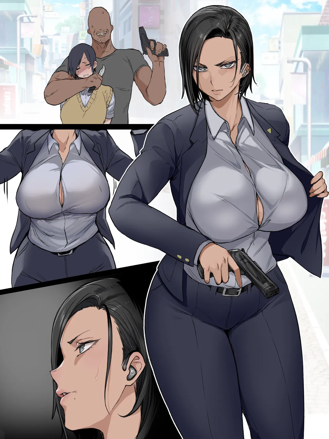 路上で全裸にされ無様にガニ股チン媚びさせられるエリート刑事 - page20