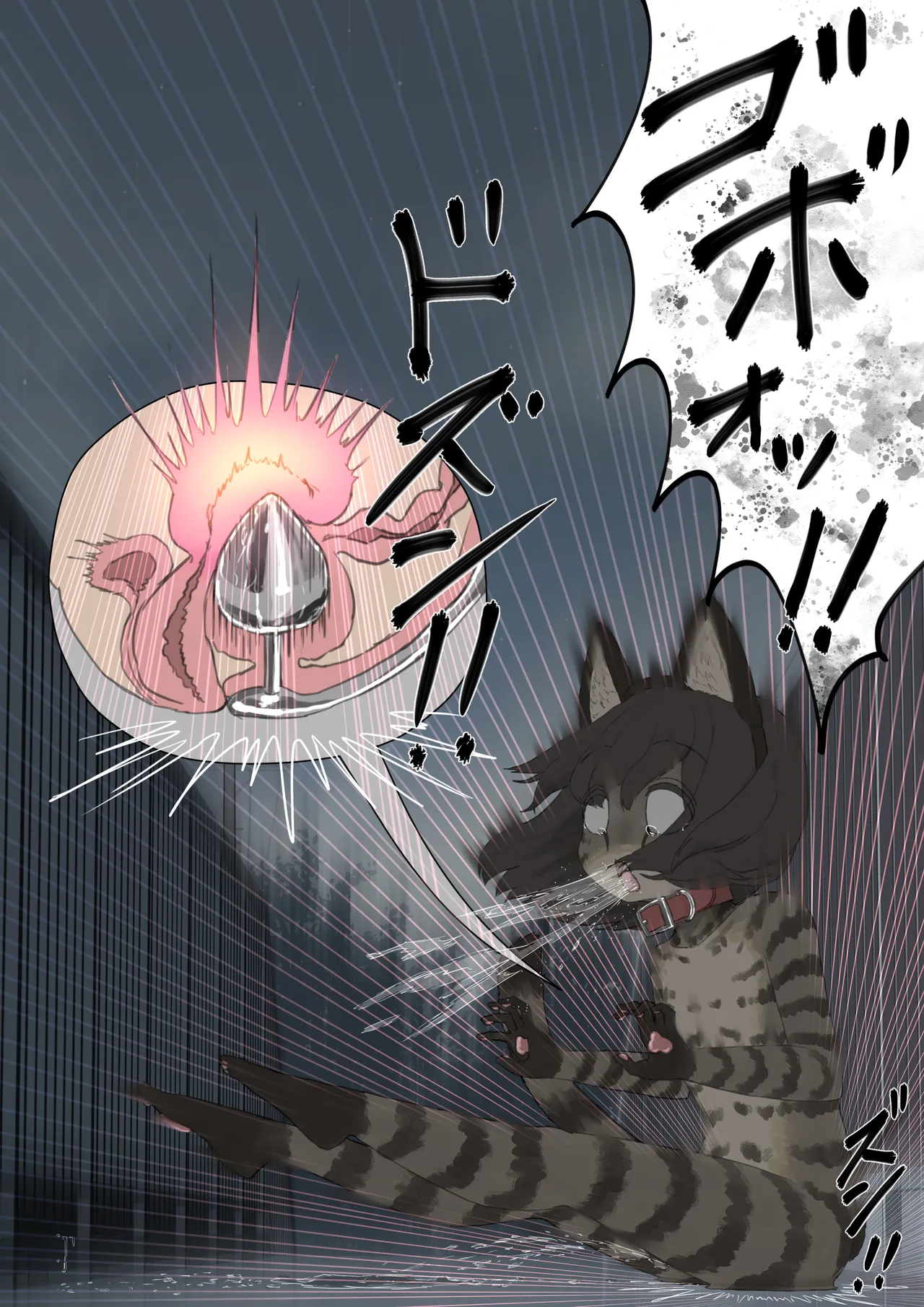 全裸に猫のボディペイントをされて夜の町を露出徘徊するハメになるお話 [REMAKE] - page46