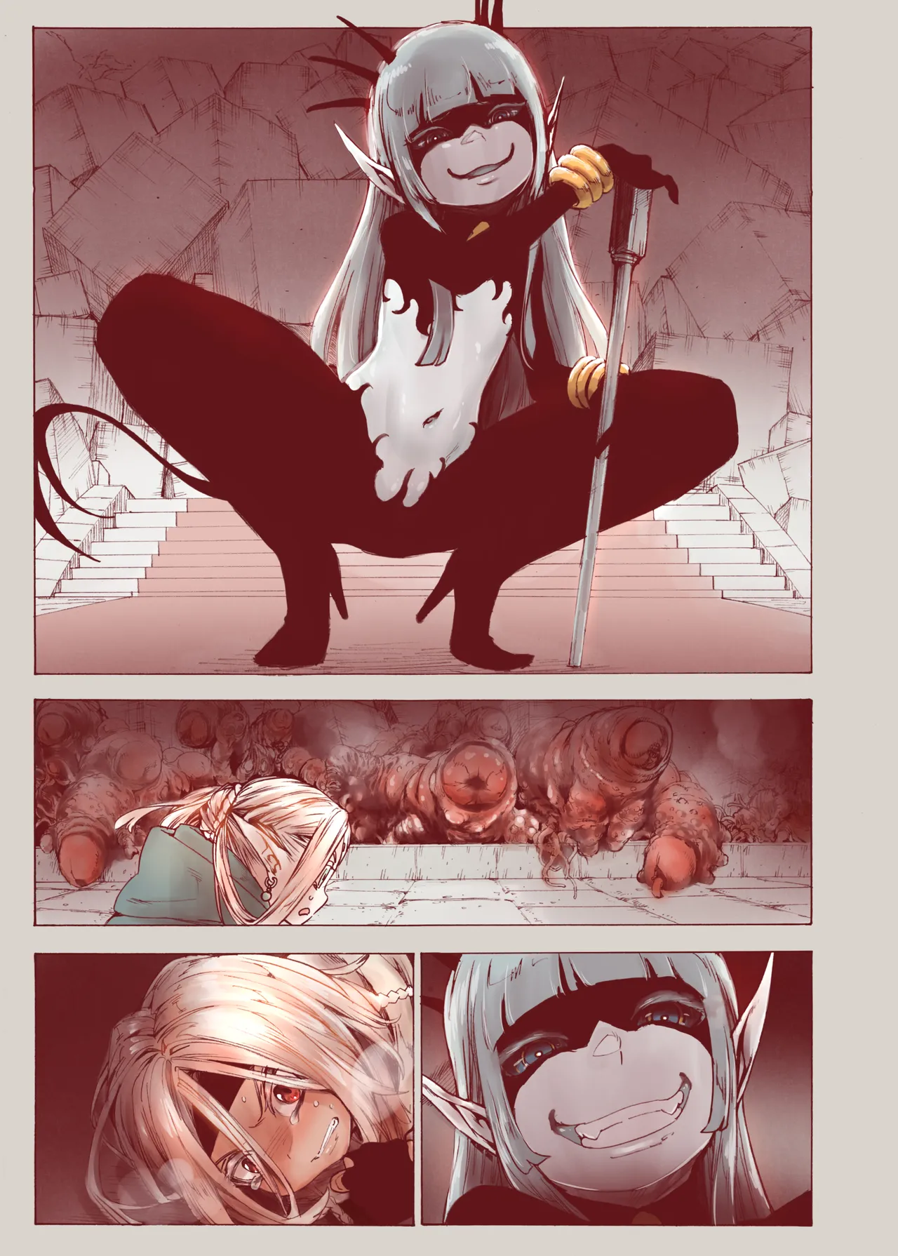 堕落 の 魔女 〜 初年 よしゃ と ツルペタ エルフ 和 以下にして 魔女 に 敗れた 化 - page11