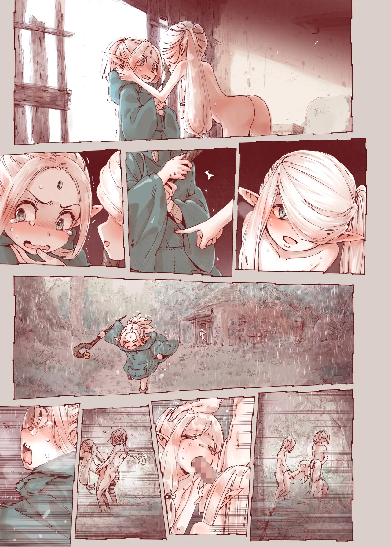 堕落 の 魔女 〜 初年 よしゃ と ツルペタ エルフ 和 以下にして 魔女 に 敗れた 化 - page31