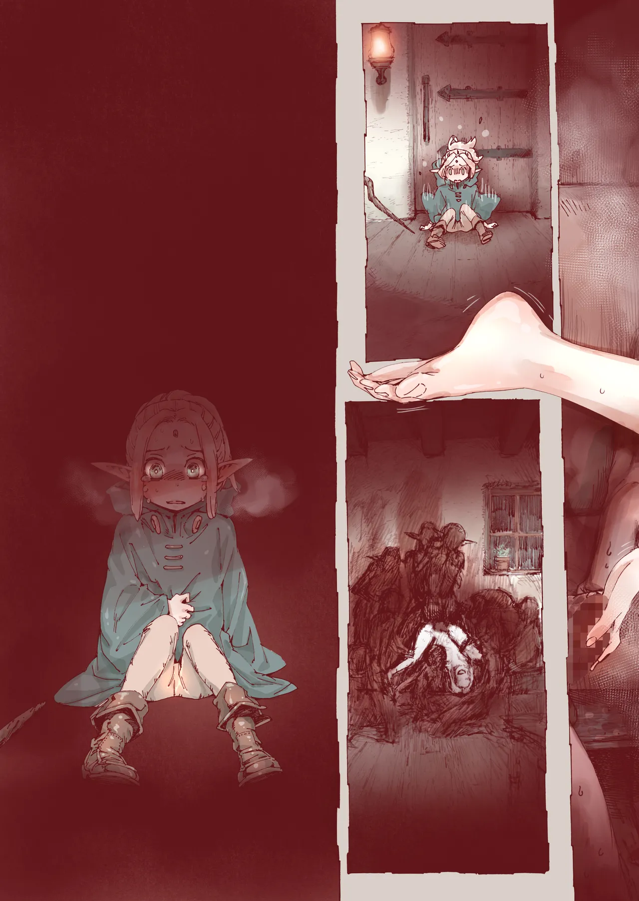 堕落 の 魔女 〜 初年 よしゃ と ツルペタ エルフ 和 以下にして 魔女 に 敗れた 化 - page33