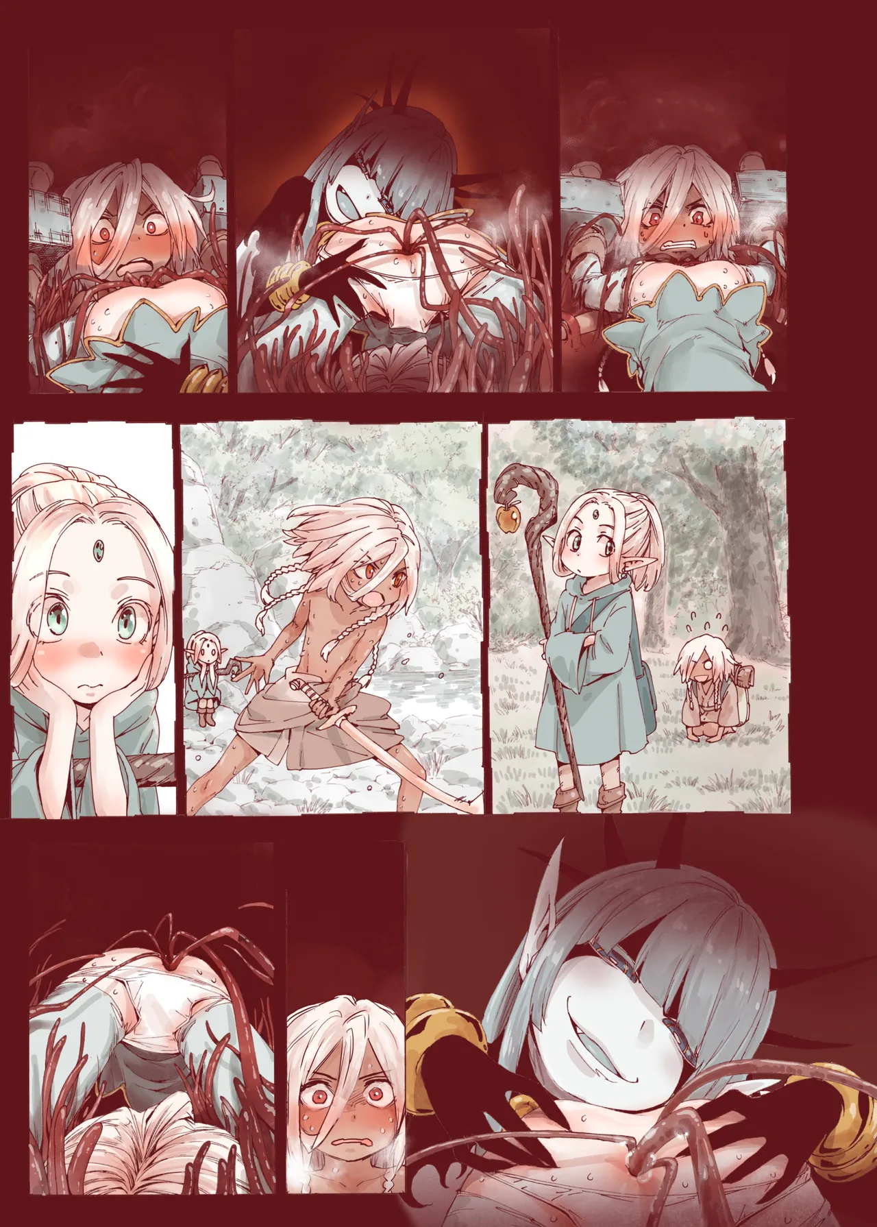 堕落 の 魔女 〜 初年 よしゃ と ツルペタ エルフ 和 以下にして 魔女 に 敗れた 化 - page37