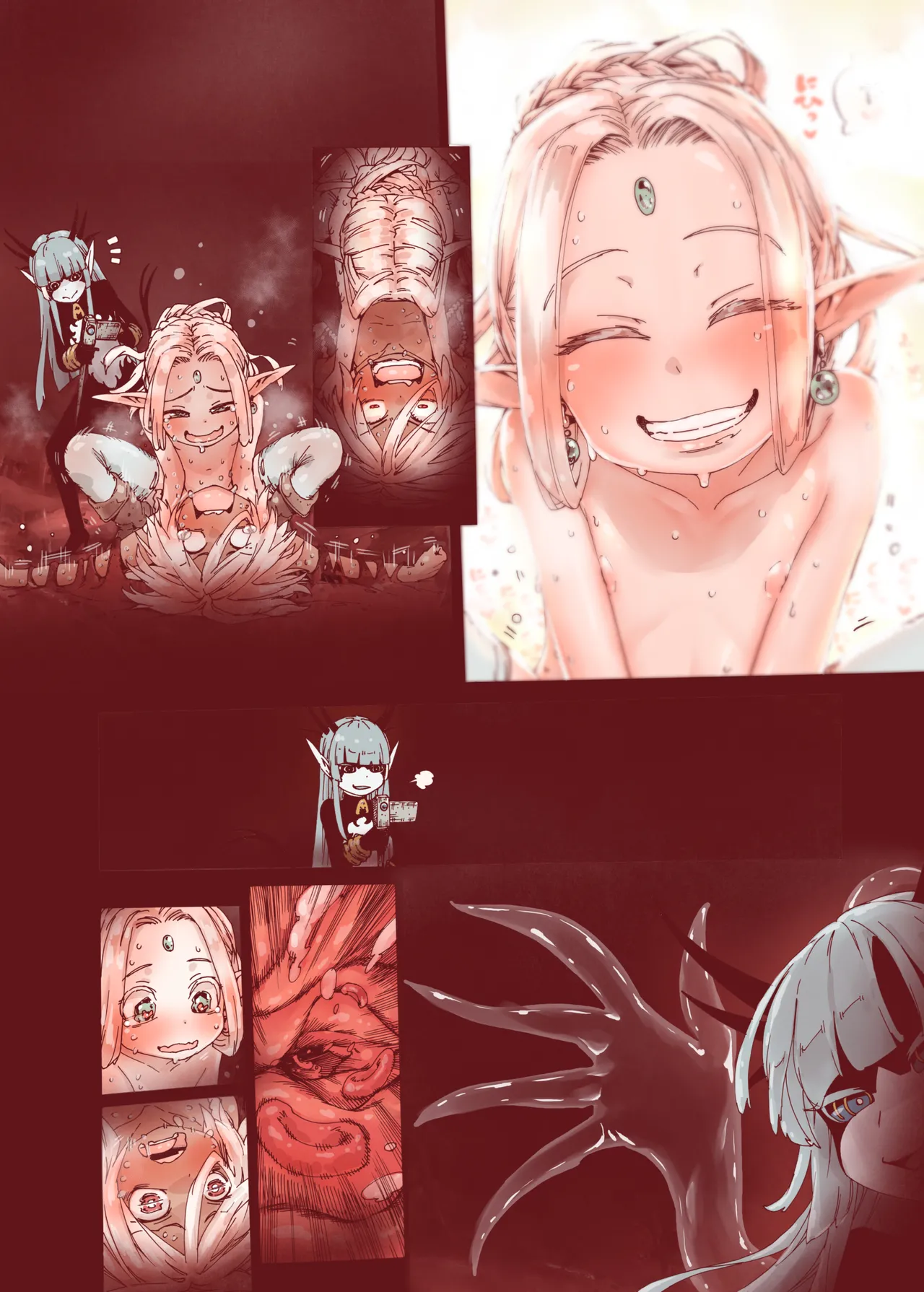 堕落 の 魔女 〜 初年 よしゃ と ツルペタ エルフ 和 以下にして 魔女 に 敗れた 化 - page48