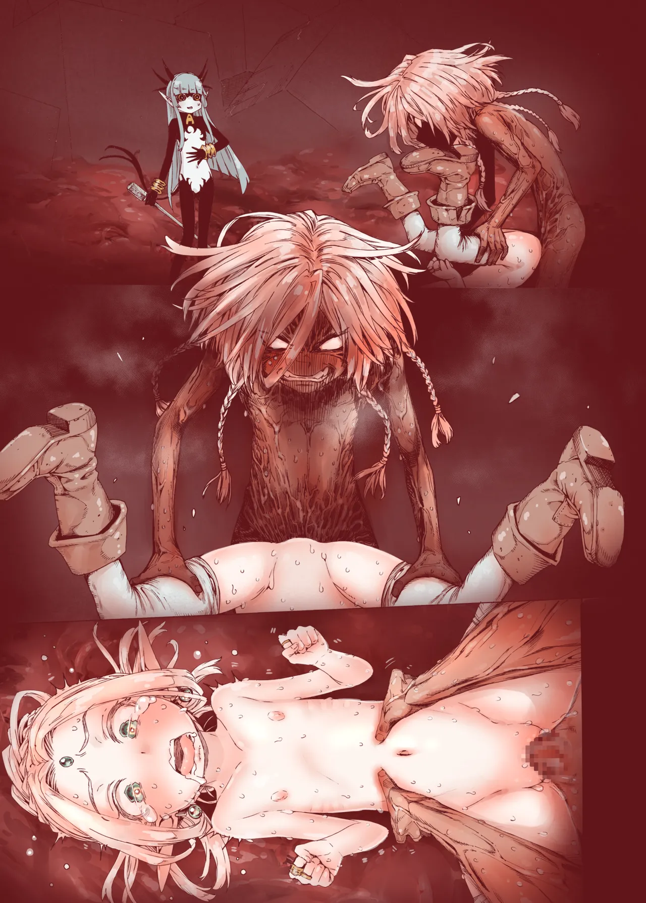 堕落 の 魔女 〜 初年 よしゃ と ツルペタ エルフ 和 以下にして 魔女 に 敗れた 化 - page53