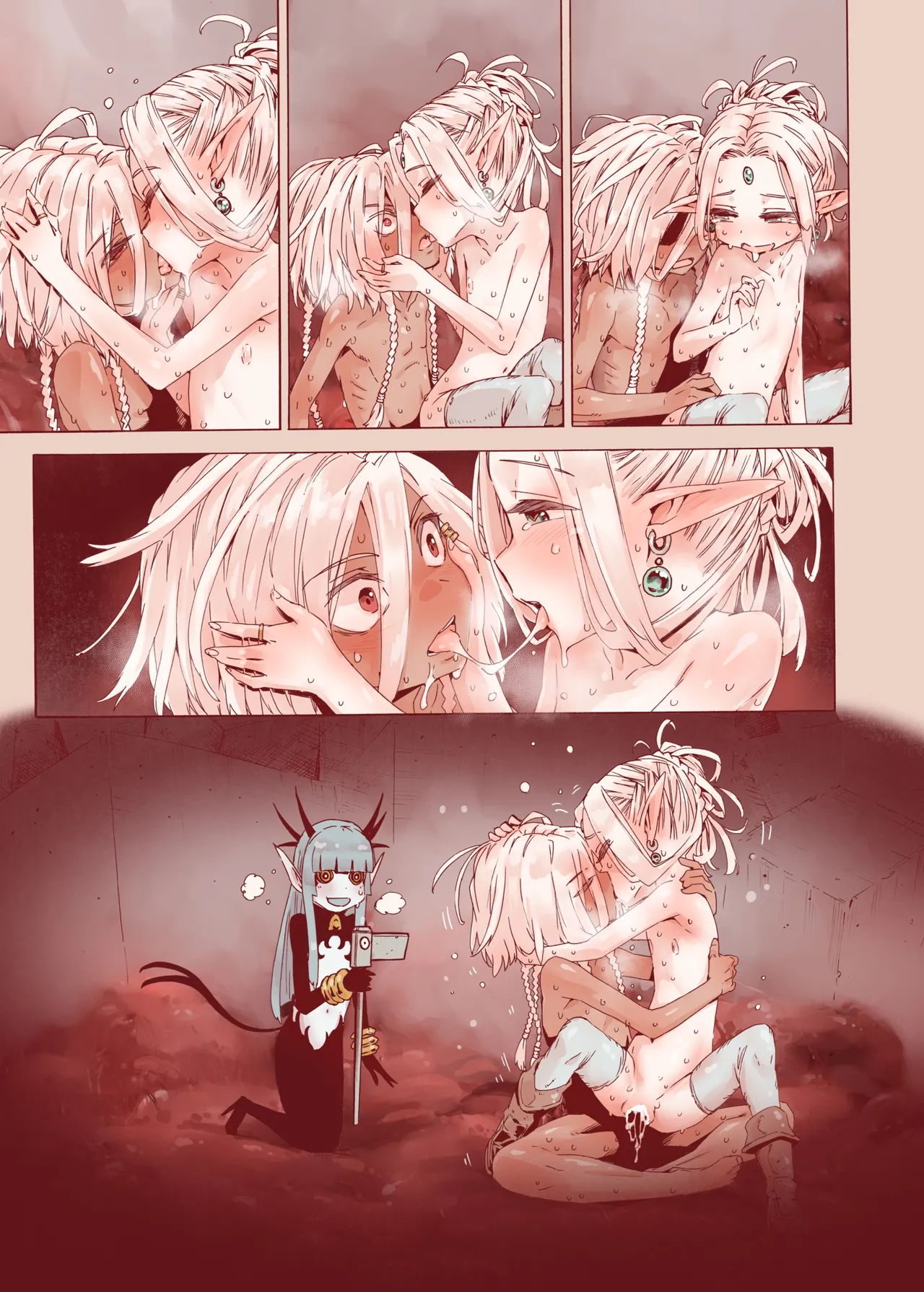 堕落 の 魔女 〜 初年 よしゃ と ツルペタ エルフ 和 以下にして 魔女 に 敗れた 化 - page61