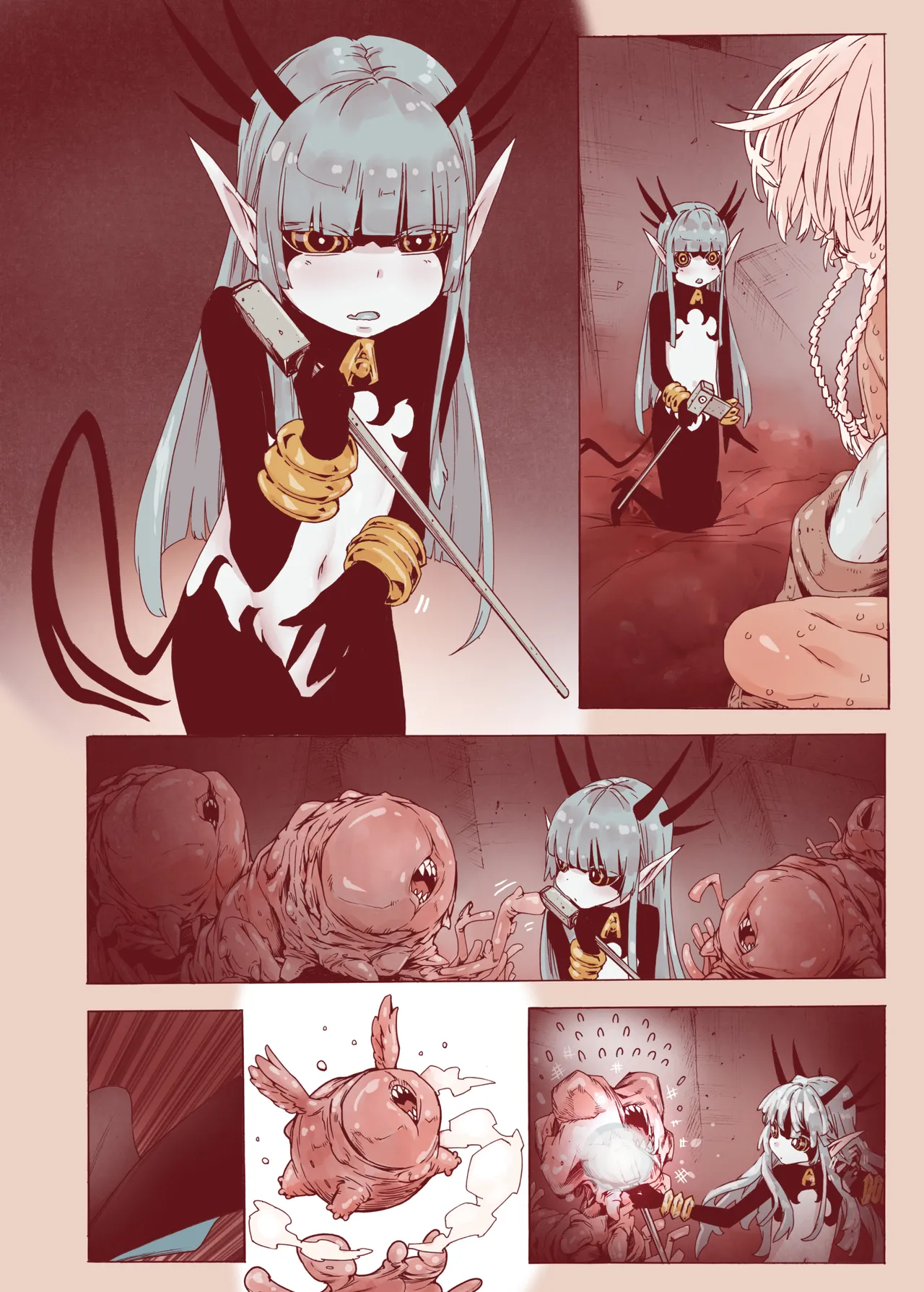 堕落 の 魔女 〜 初年 よしゃ と ツルペタ エルフ 和 以下にして 魔女 に 敗れた 化 - page62