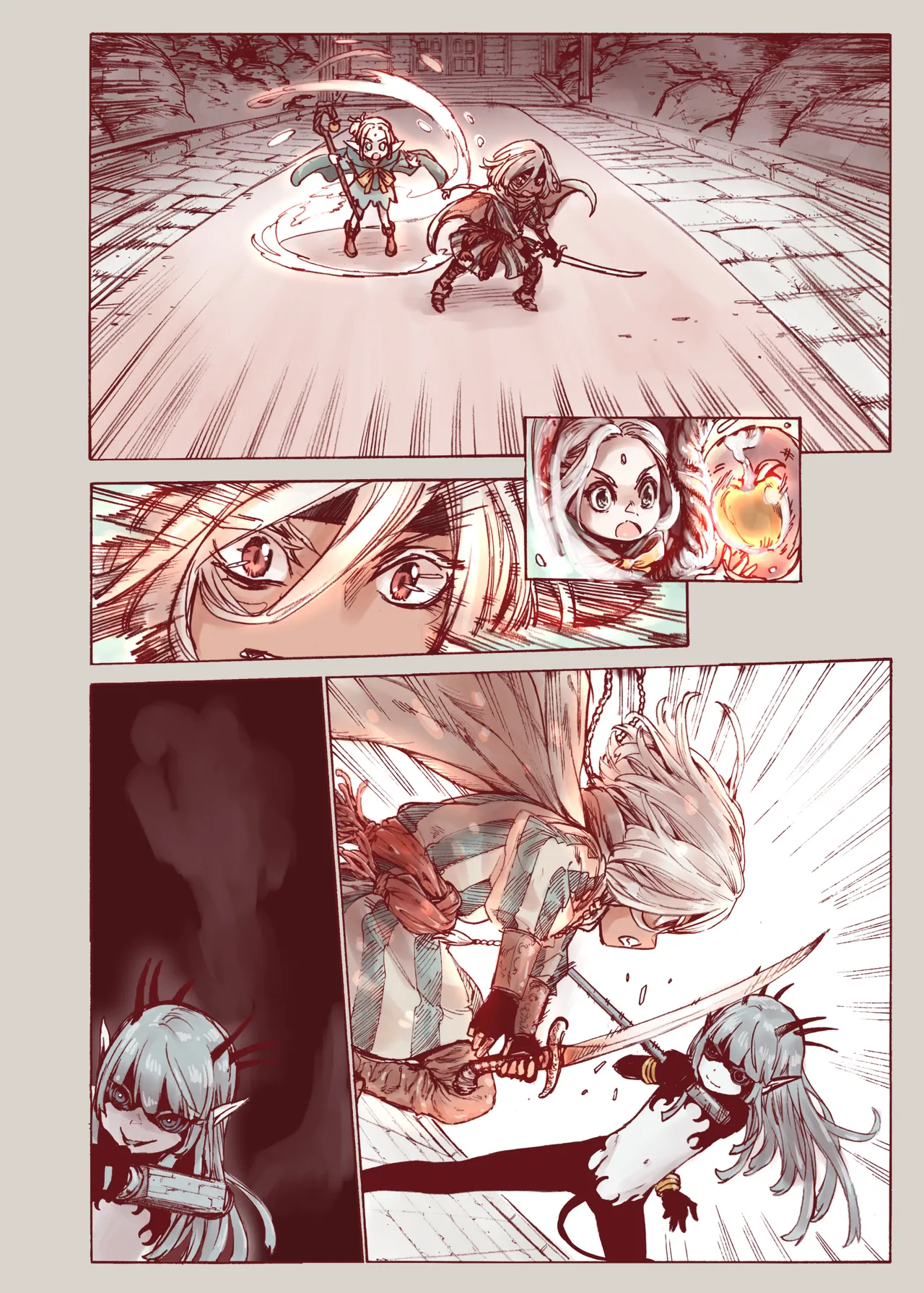 堕落 の 魔女 〜 初年 よしゃ と ツルペタ エルフ 和 以下にして 魔女 に 敗れた 化 - page8