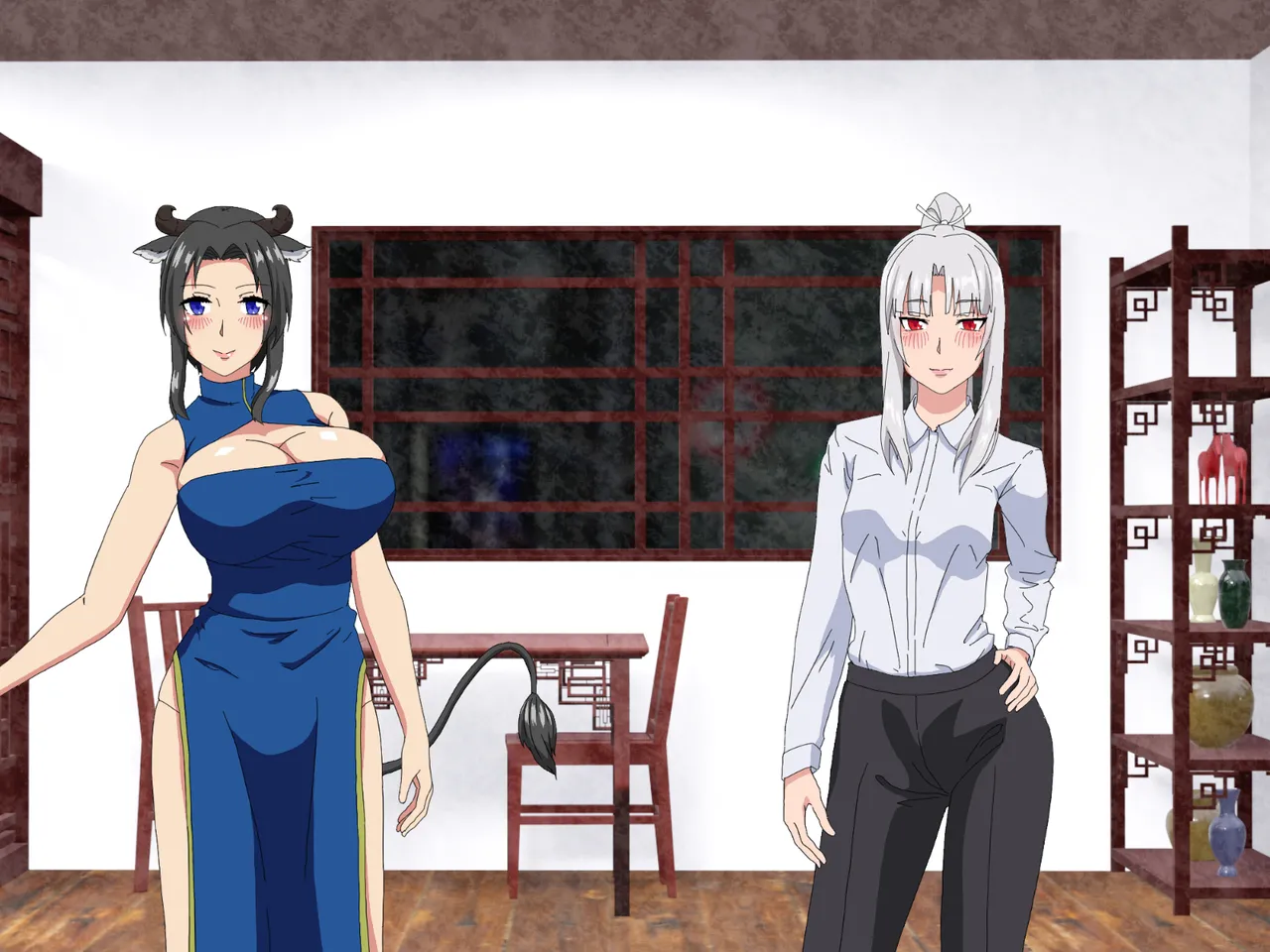 精液結び～ふたなり狐娘が爆乳牛娘と採精性行～前編 - page195