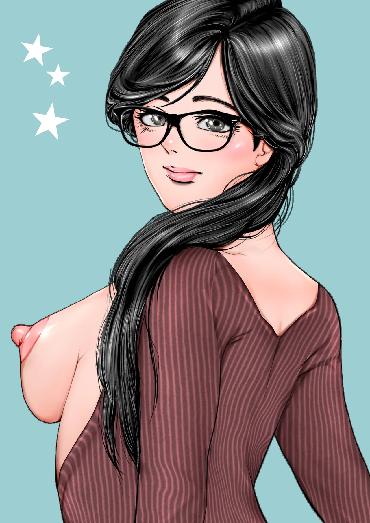 清楚で真面目そうな図書館司書はド変態痴漢な男の娘で大きなイチモツに尻穴確定されました…。 - page35