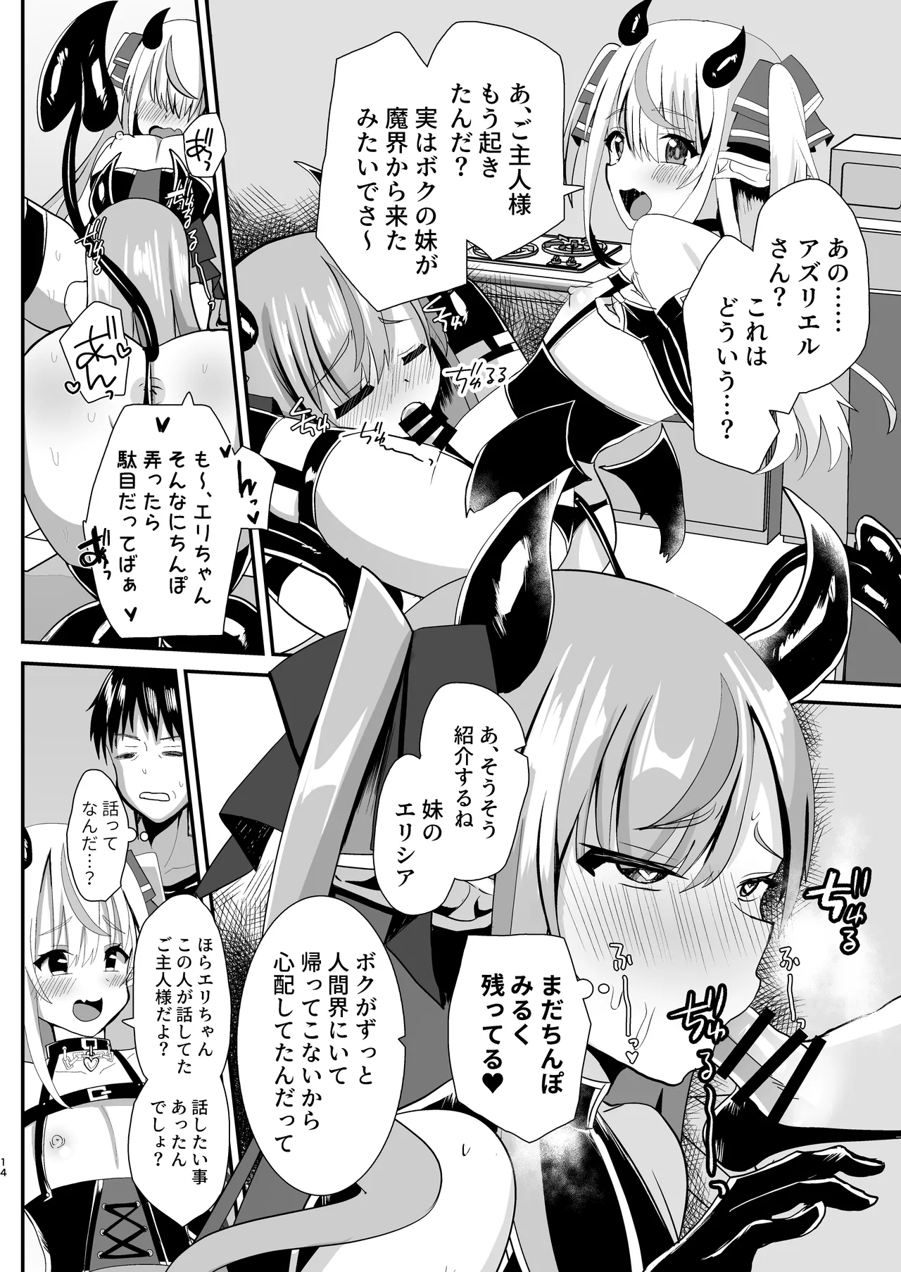 男の娘サキュバス姉妹とドスケベセックスしちゃう本 - page14
