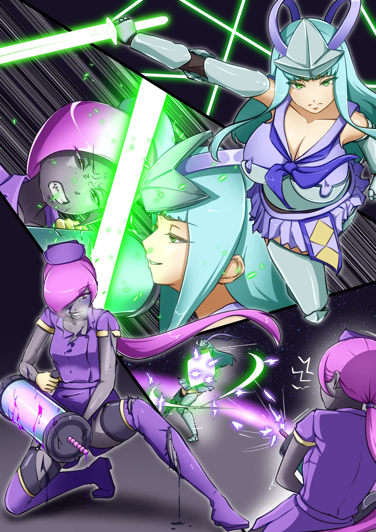 ウチの子がえっちな敵と戦って敗北する話 ～総力戦編～ - page54