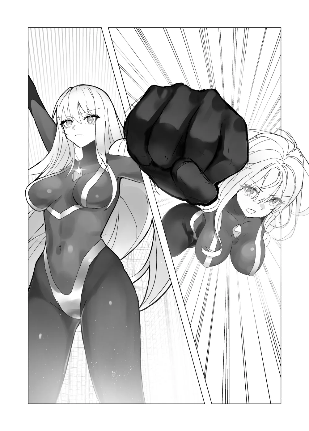 fdssssさん 巨大ヒロイン触手完全敗北 - page2