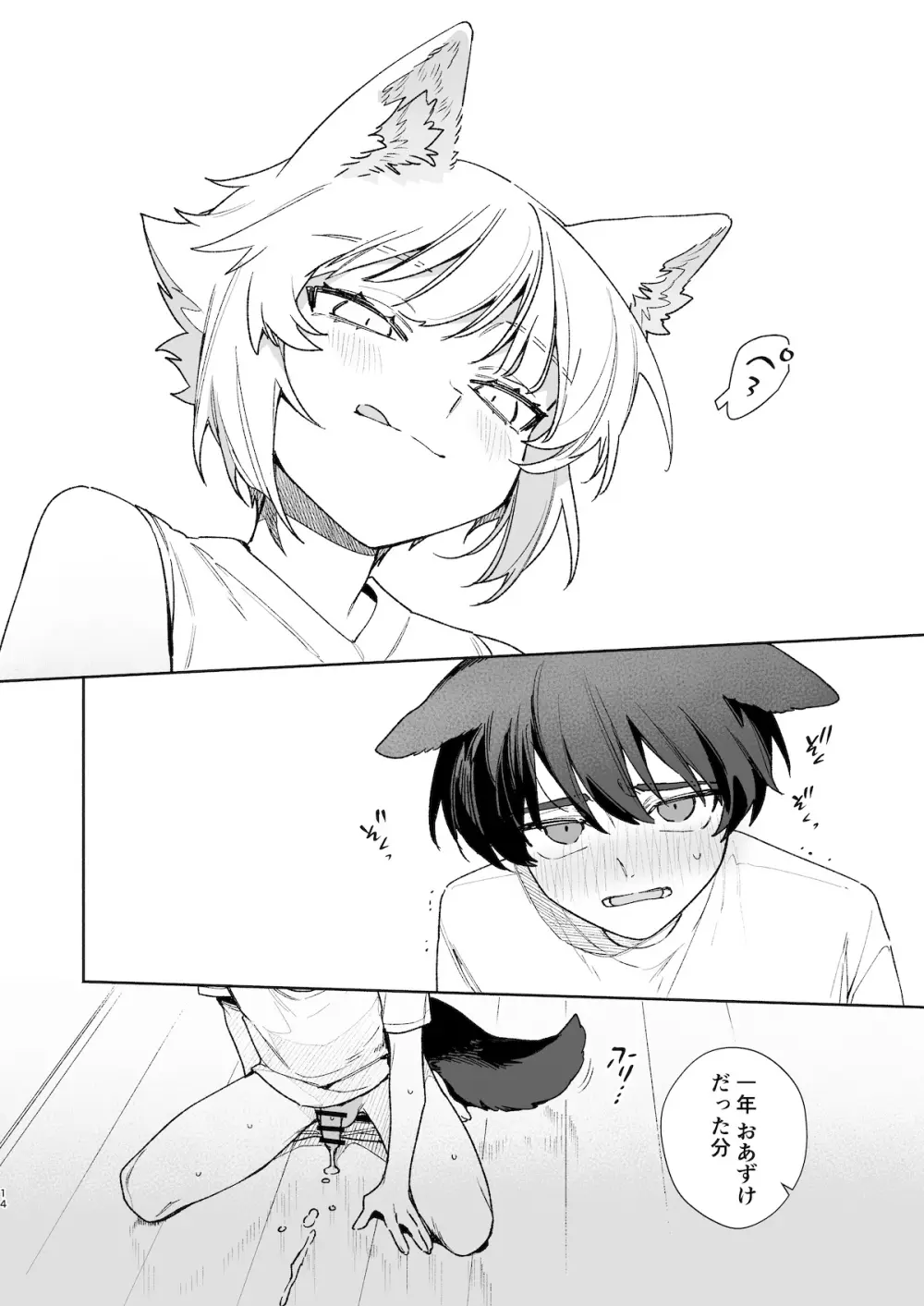 ♂が受け。コヨーテちゃん×甲斐犬くん2 - page15