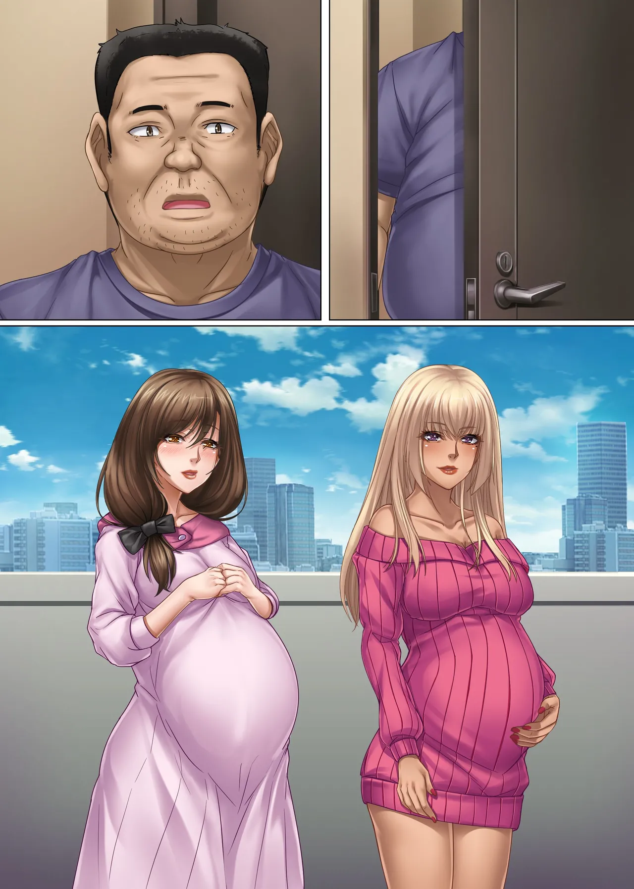 隣人妻たちが誘惑してくる件。ビッチ人妻だらけのマンションで搾精孕ませ女性優位ハーレム - page50