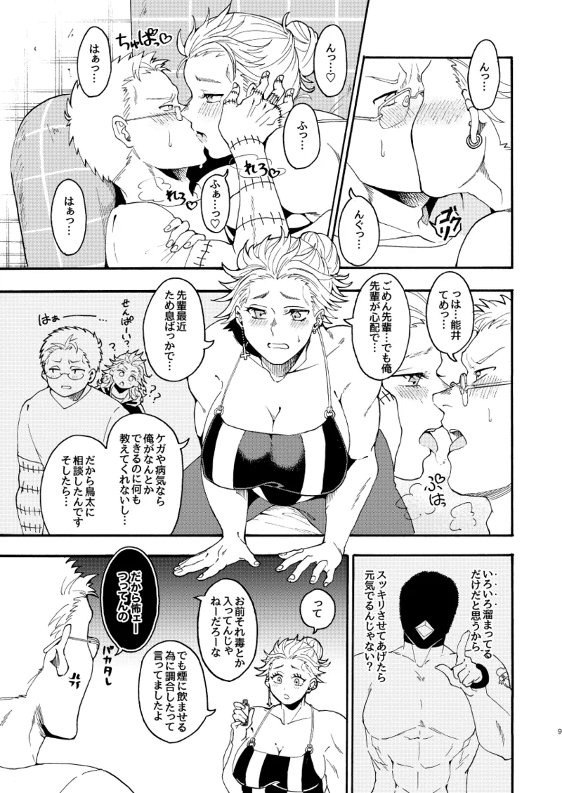 【心能井同人誌再録】Honeymoon Night - page8