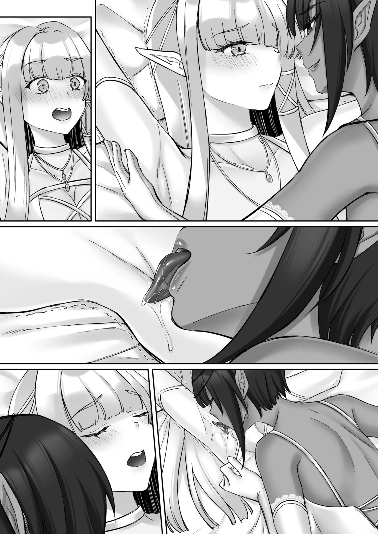 エルフ陥落  ～エルフにえっちな淫紋を付けてレズ堕ちさせる～ - page127