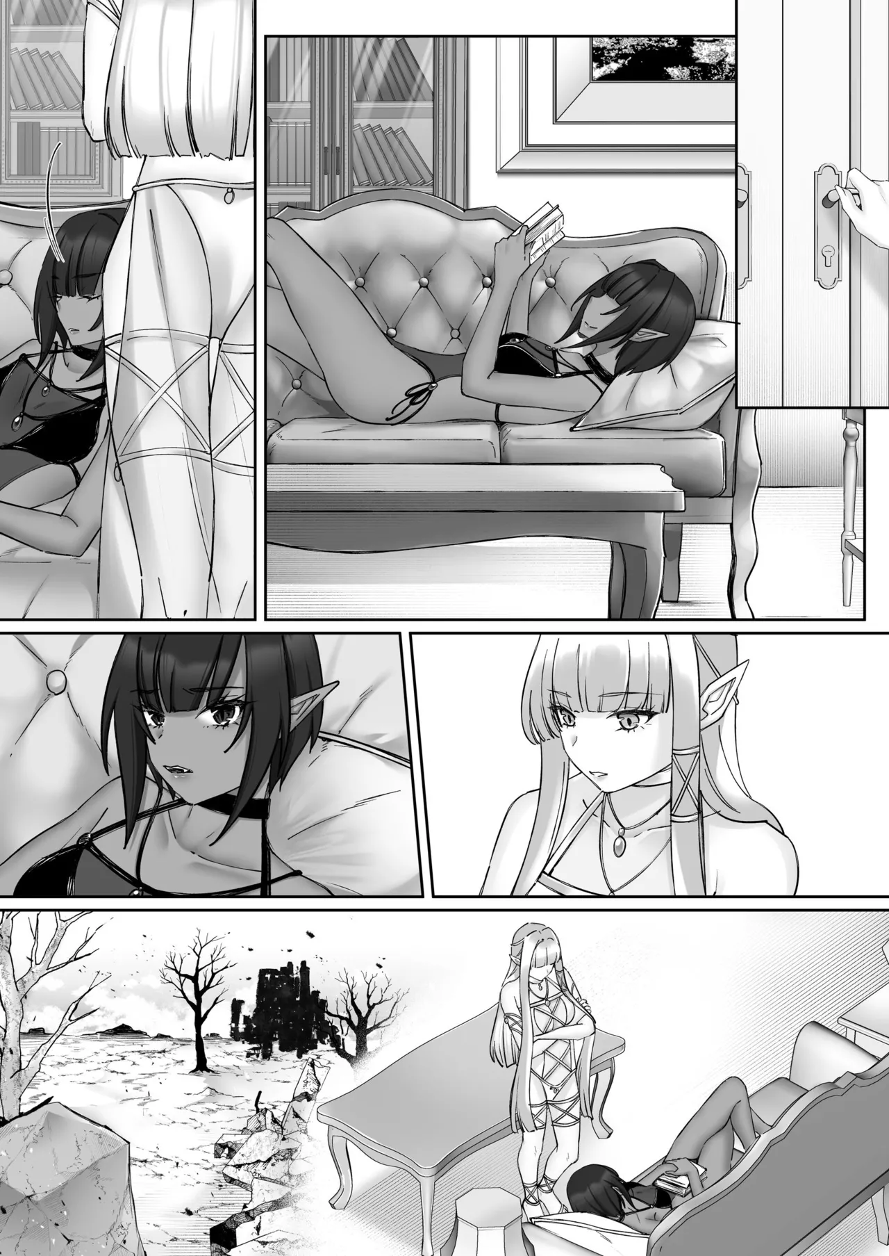 エルフ陥落  ～エルフにえっちな淫紋を付けてレズ堕ちさせる～ - page141