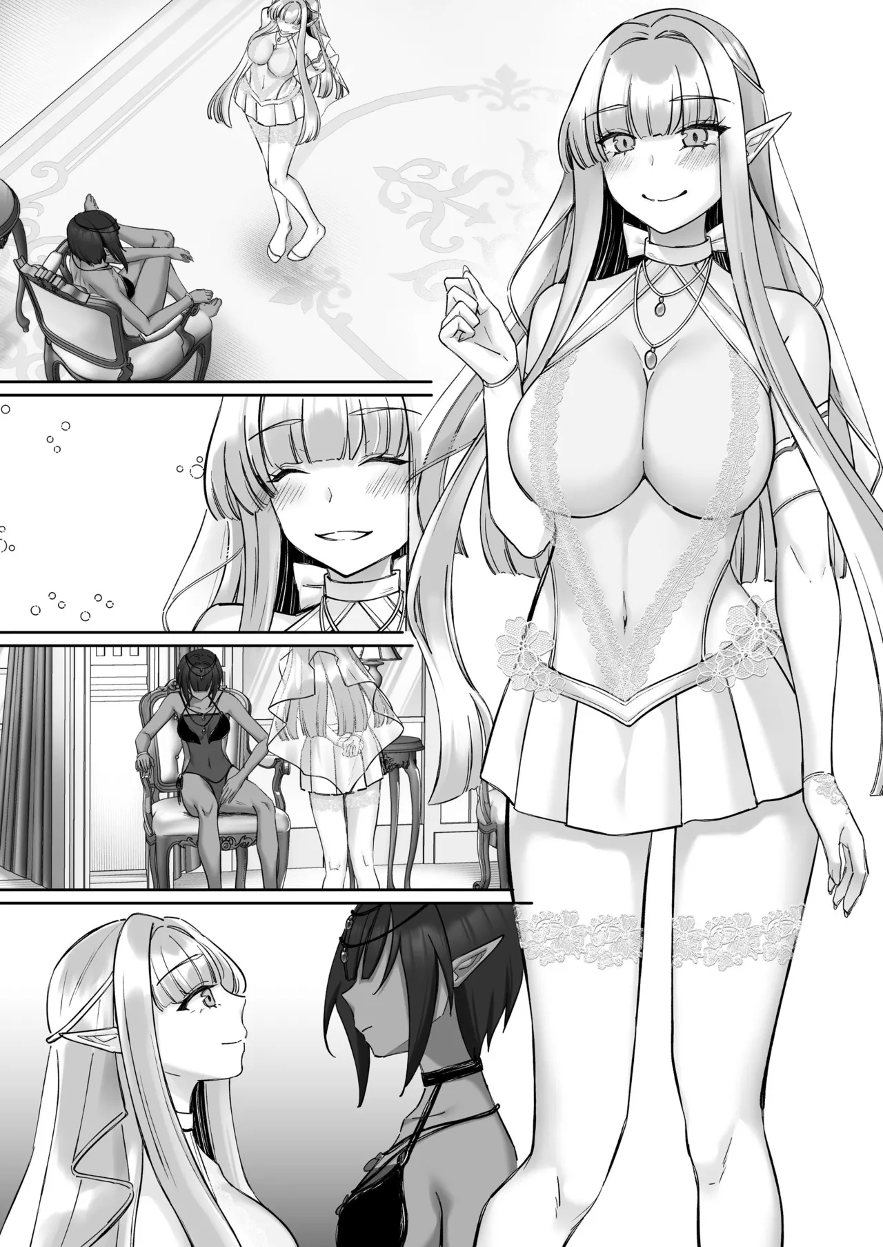 エルフ陥落  ～エルフにえっちな淫紋を付けてレズ堕ちさせる～ - page156