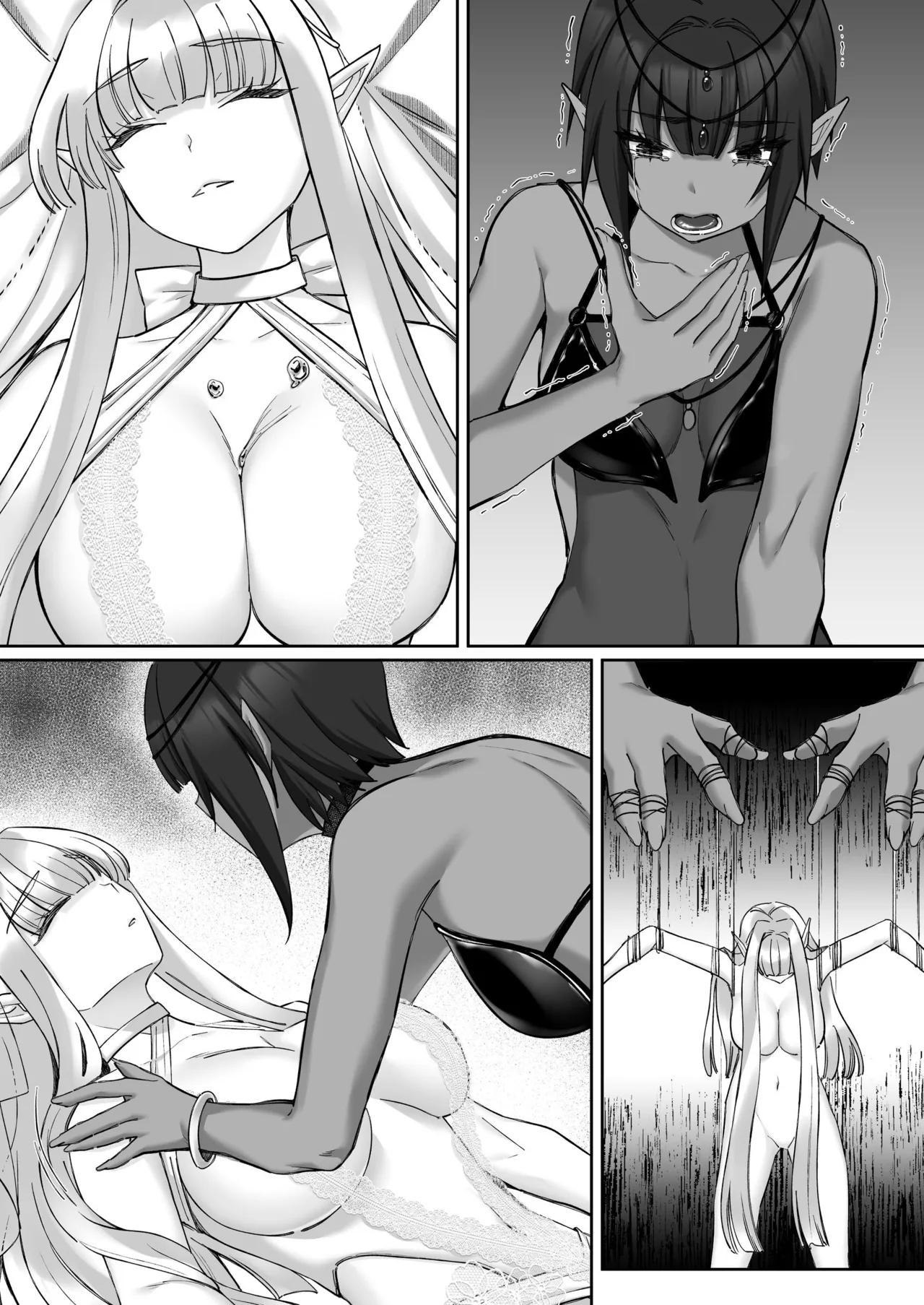 エルフ陥落  ～エルフにえっちな淫紋を付けてレズ堕ちさせる～ - page158