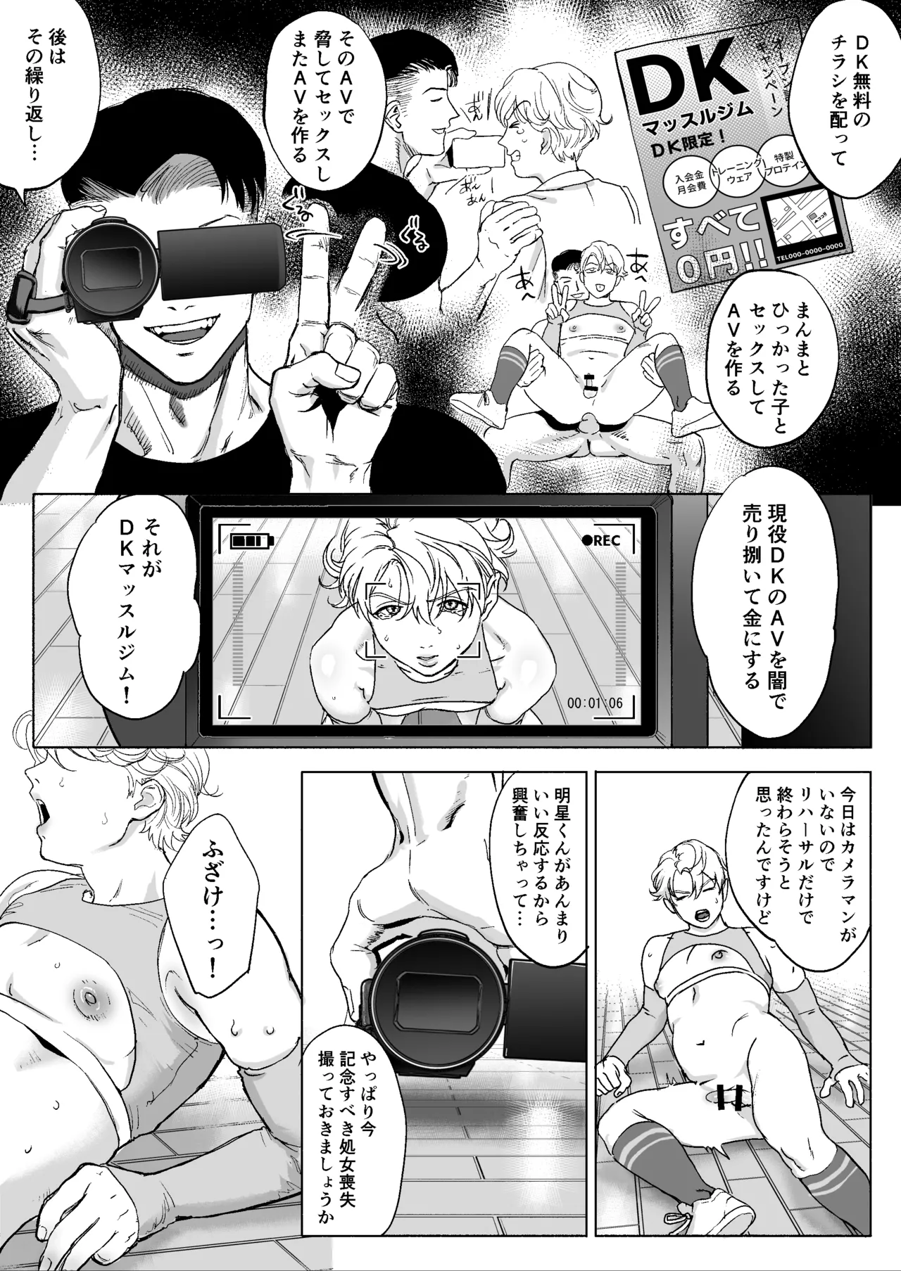 明星くんの過酷なダイエット～DKマッスルジム編～ - page44