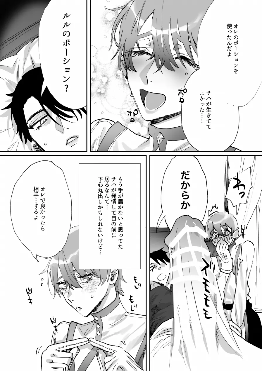 なんでパーティ追放したかと聞かれてもお前(ヒーラー)の作る回復薬が全部媚薬だからなんだが? - page13