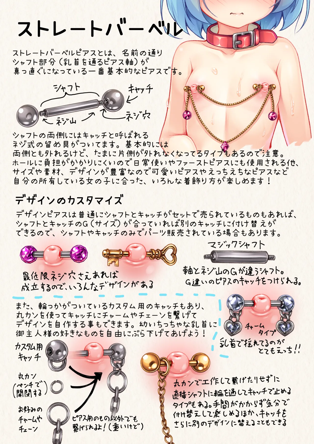 百合リョナ純愛いもとと。本 乳首ピアスの本 - page9