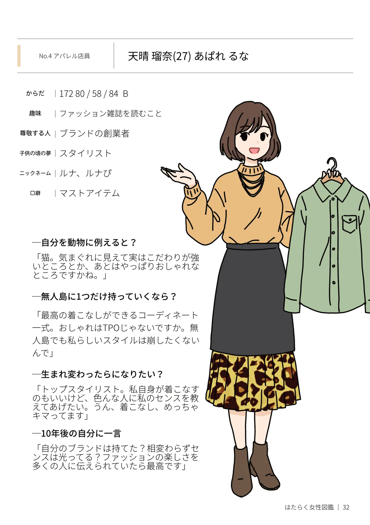 はたらく女性図鑑 vol.2 〜働く女性の一日「ヒルガオ・ヨルガオ」に密着！〜 - page32