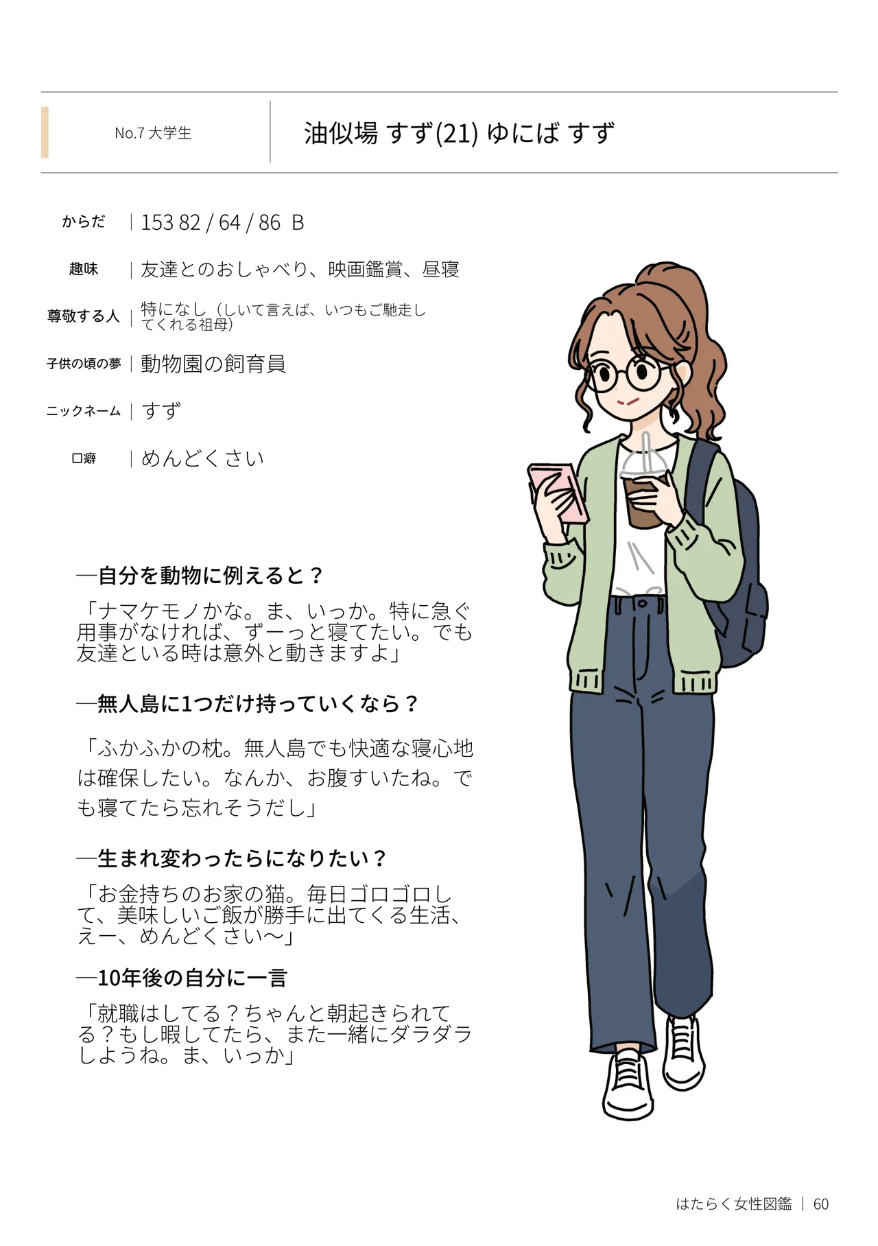 はたらく女性図鑑 vol.2 〜働く女性の一日「ヒルガオ・ヨルガオ」に密着！〜 - page60