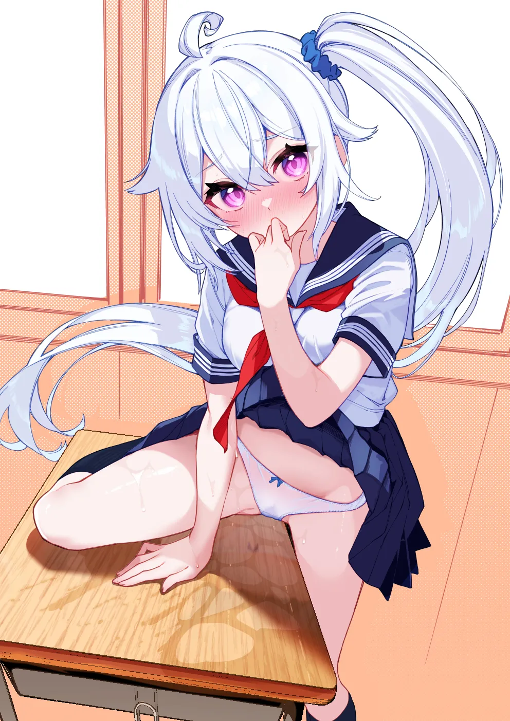 大好きな未来ちゃんが他の奴の机で角オナなんてありえない - page36