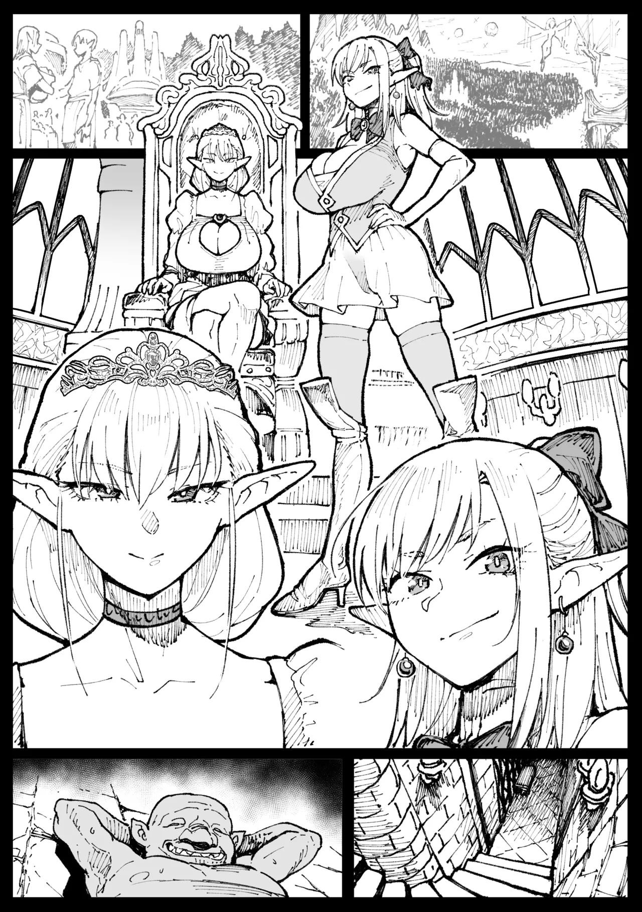 ハイエルフの女王と姫が性犯罪者を懲らしめる的なやつ - page28