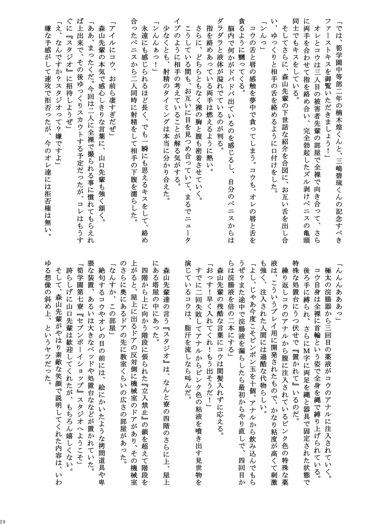 男子寮の罰ゲーム - page20