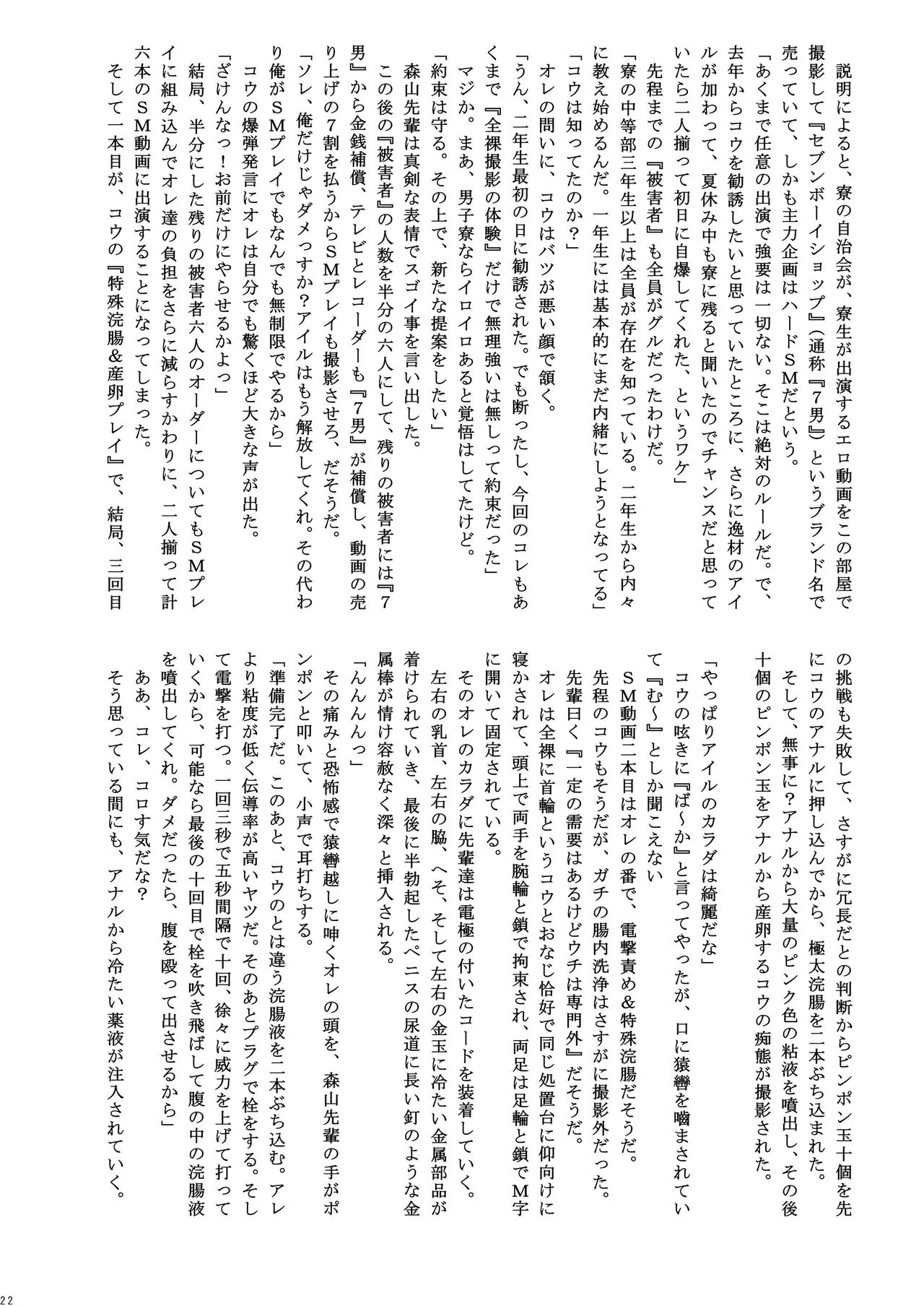 男子寮の罰ゲーム - page22