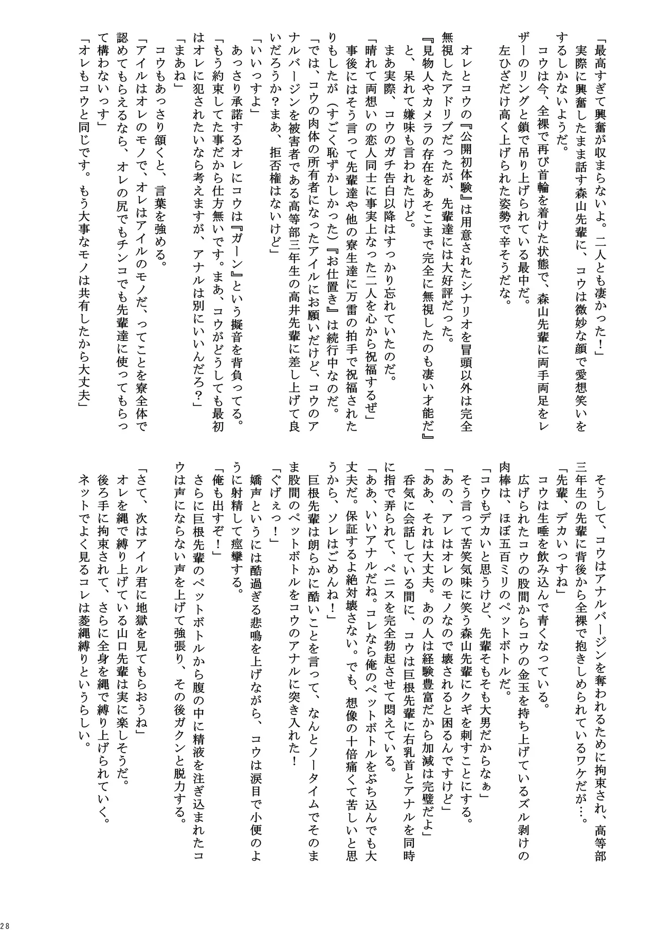男子寮の罰ゲーム - page28