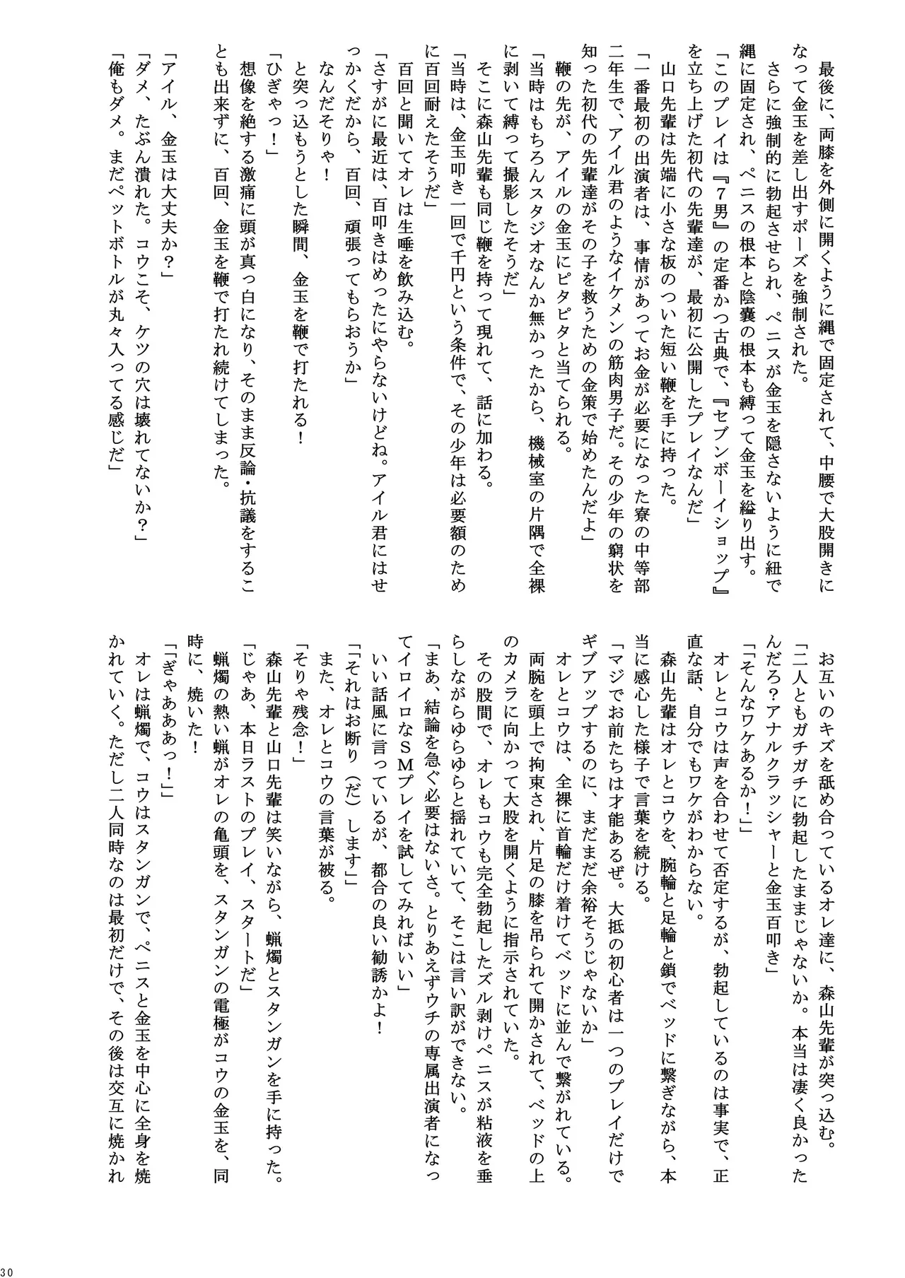 男子寮の罰ゲーム - page30