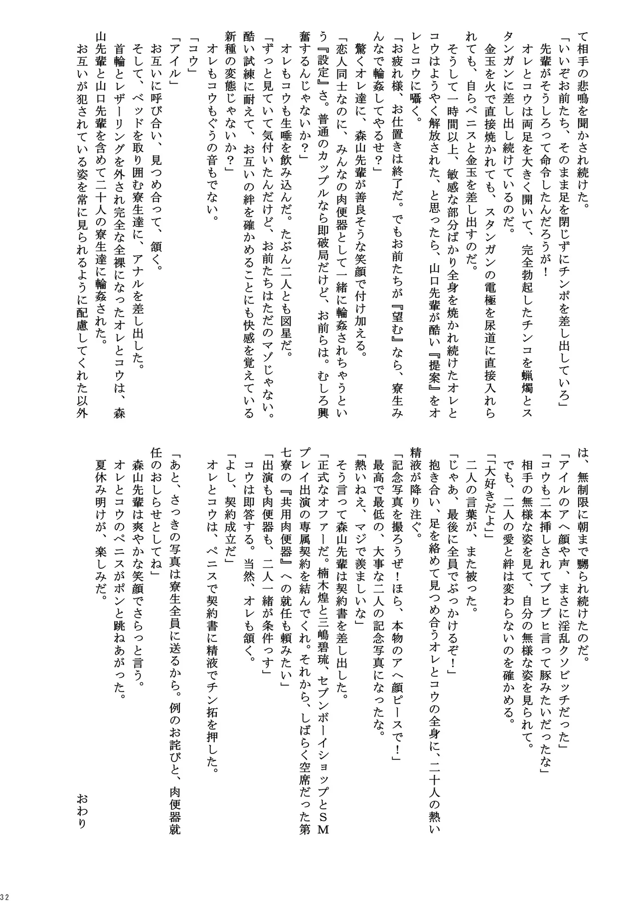 男子寮の罰ゲーム - page32