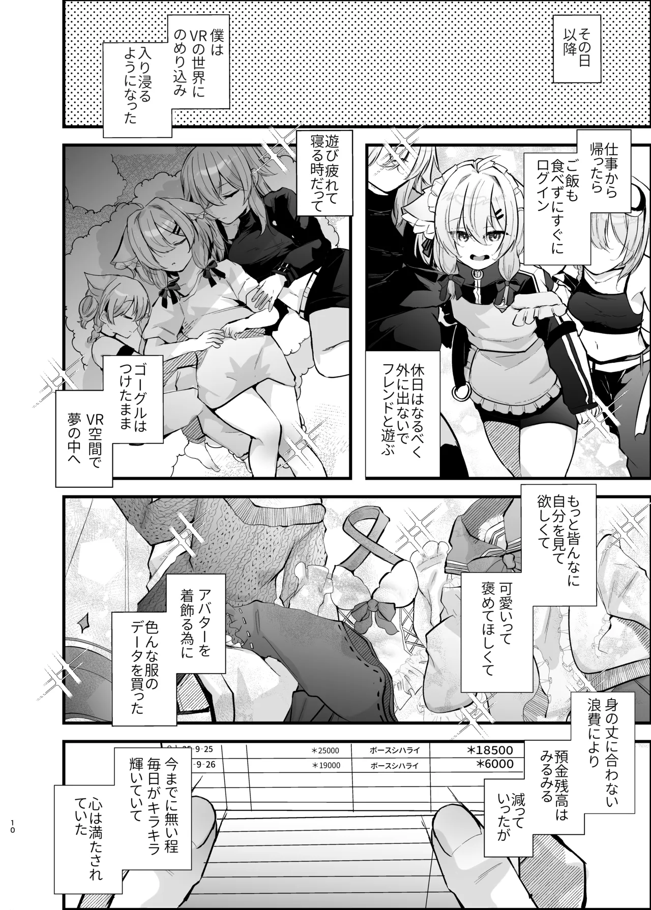 電脳天獄～VRSNSにハマった僕がメス堕ち女装セックスで人生コワすまでの話。～ - page9