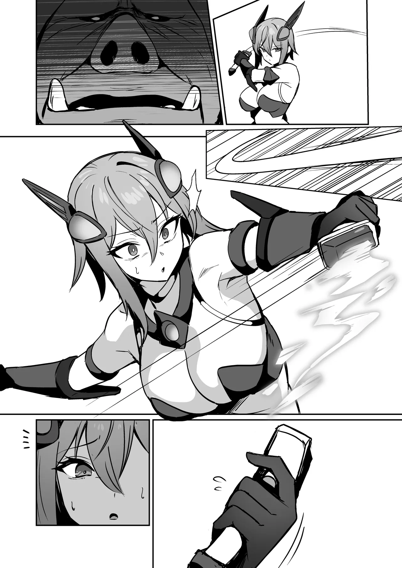 正義のふたなりヒロイン 双星神姫エレクシャール 巨玉化敗北 - page28