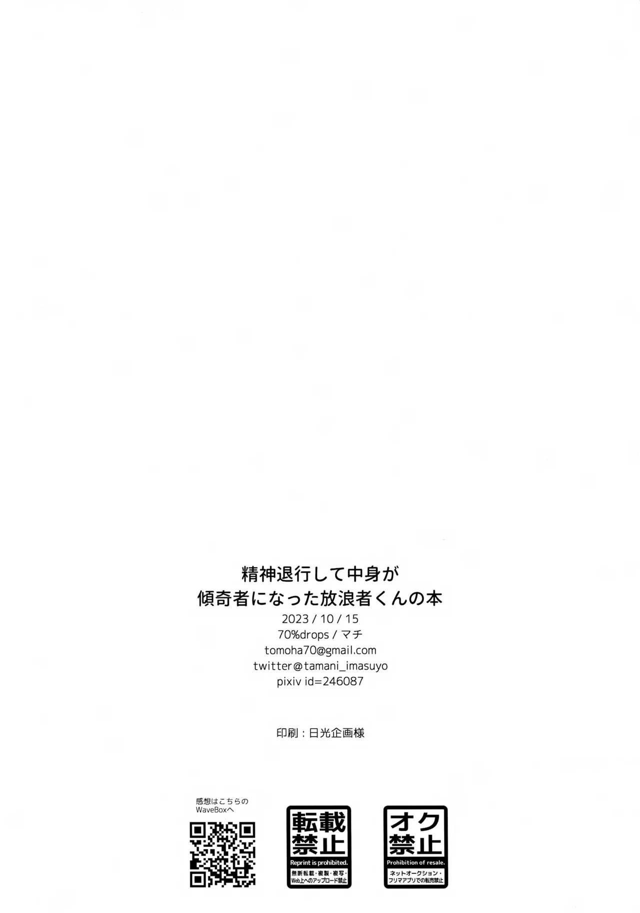 精神退行して中身が傾奇者になった放浪者くんの本 - page13