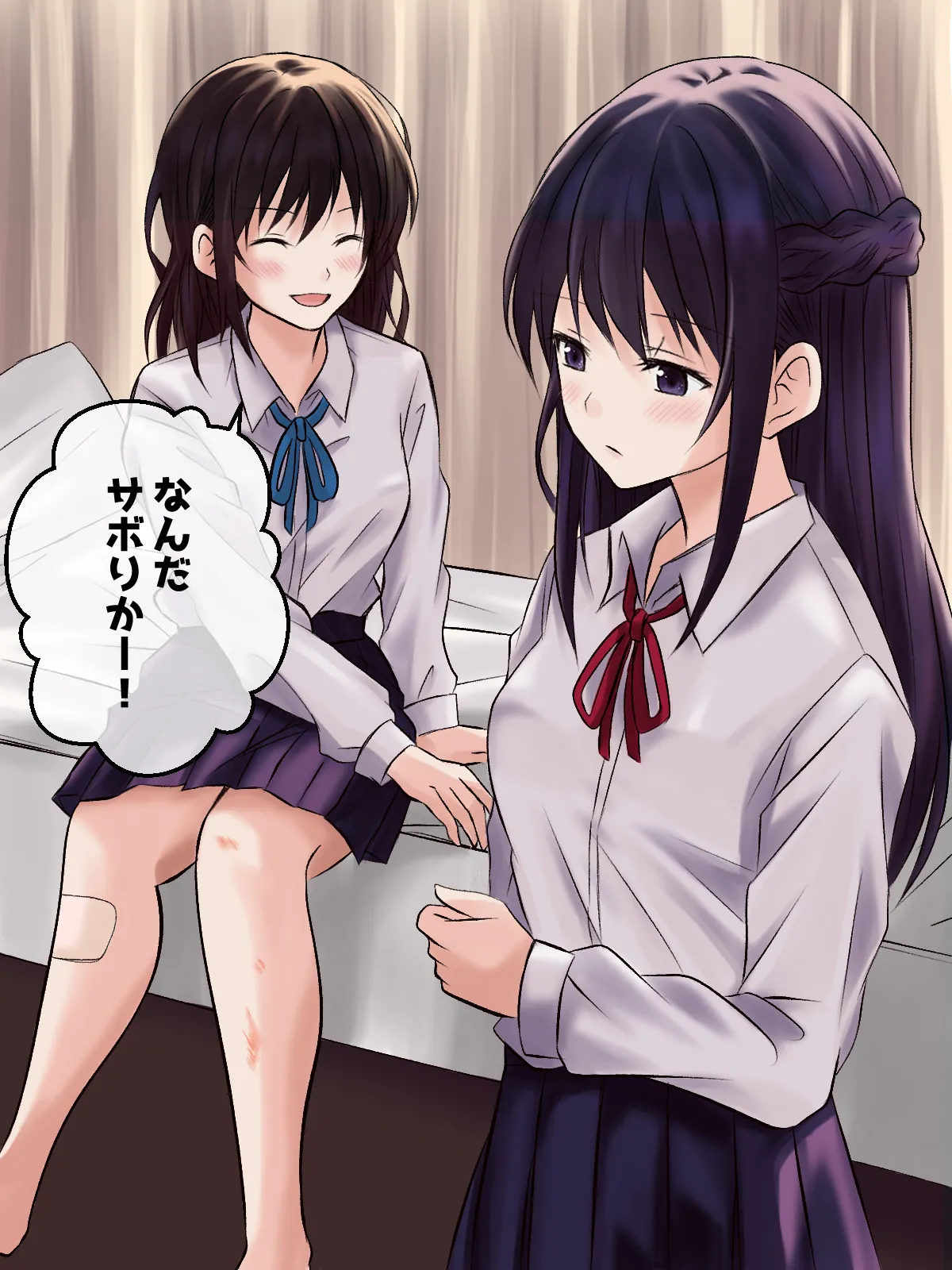 憧れの先輩と保健室で百合エッチ - page10