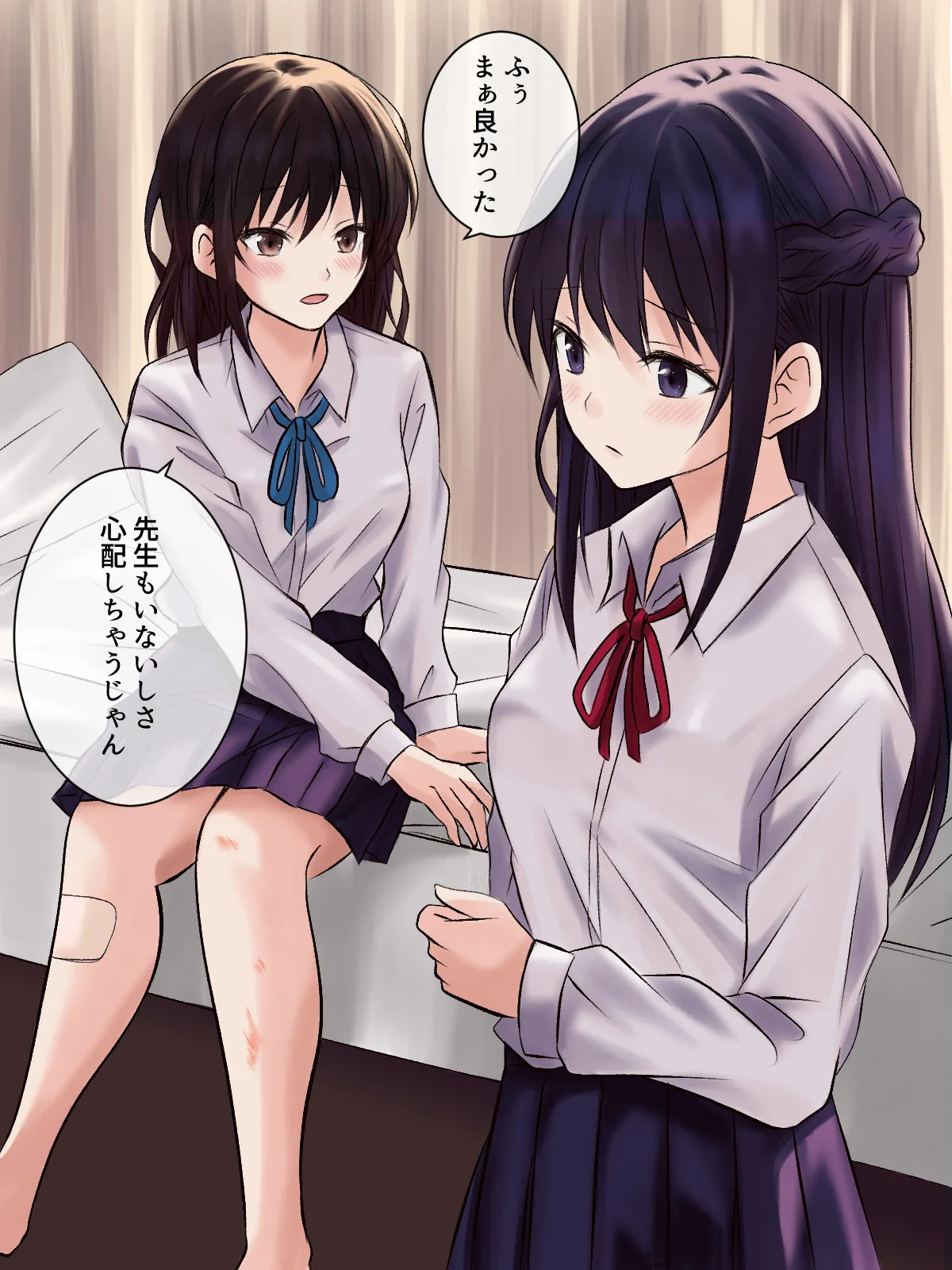 憧れの先輩と保健室で百合エッチ - page11
