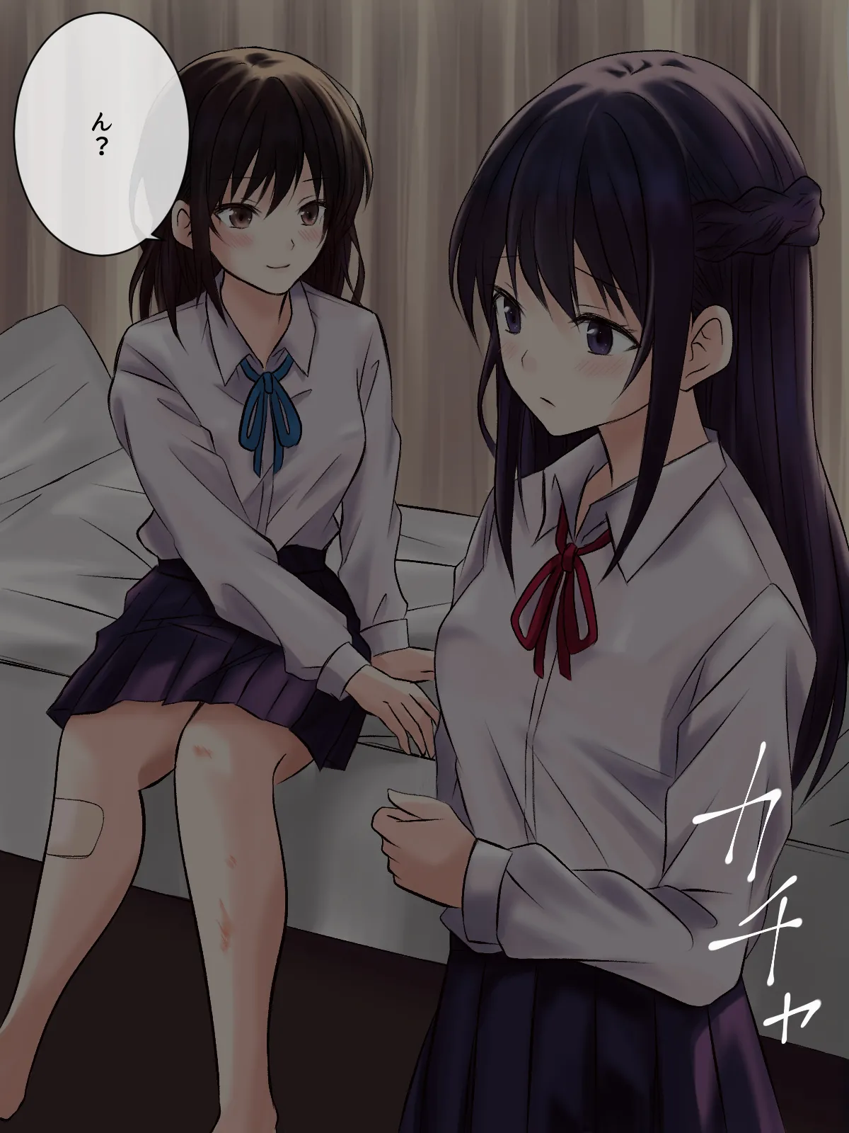 憧れの先輩と保健室で百合エッチ - page13