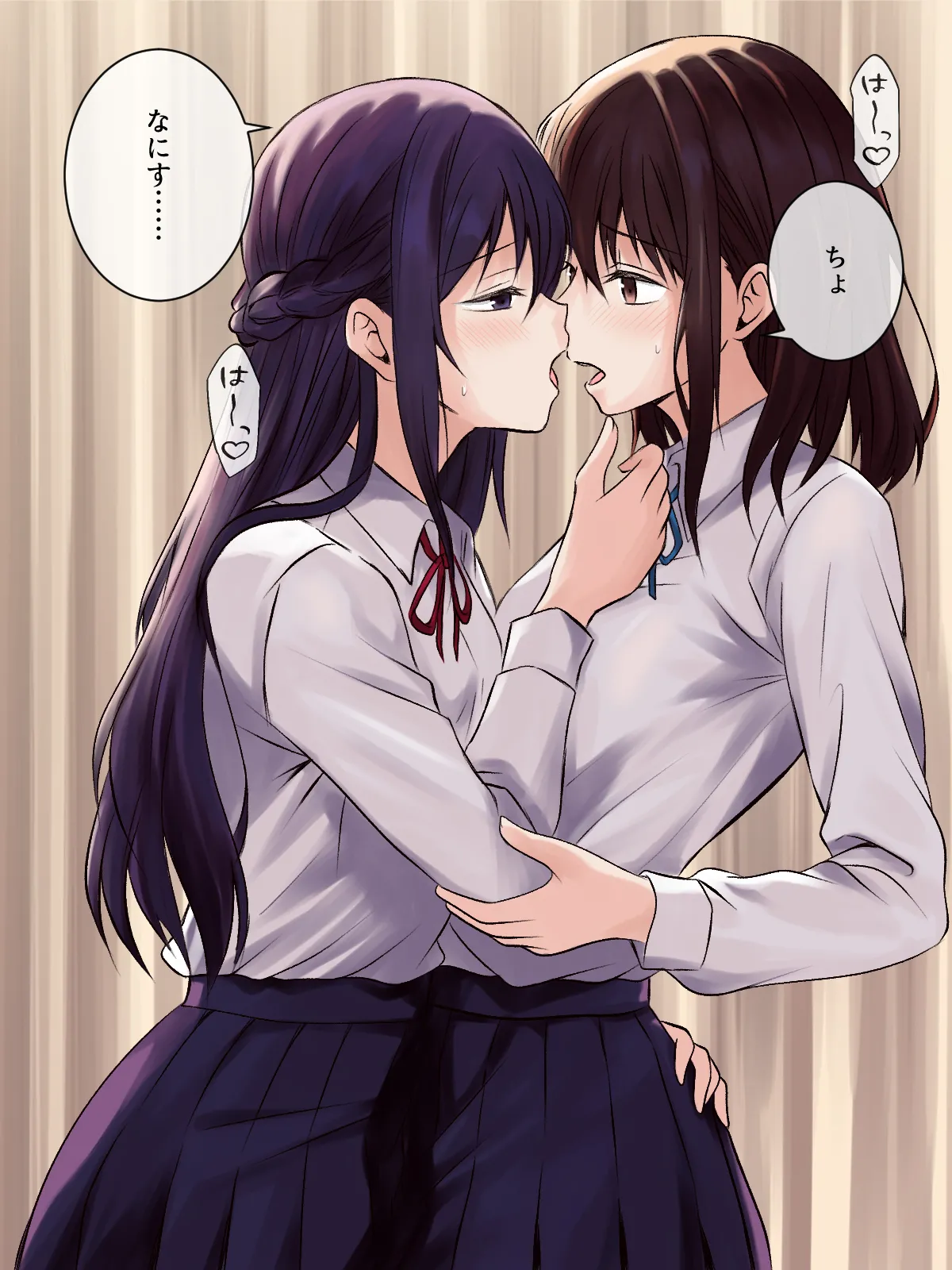 憧れの先輩と保健室で百合エッチ - page15