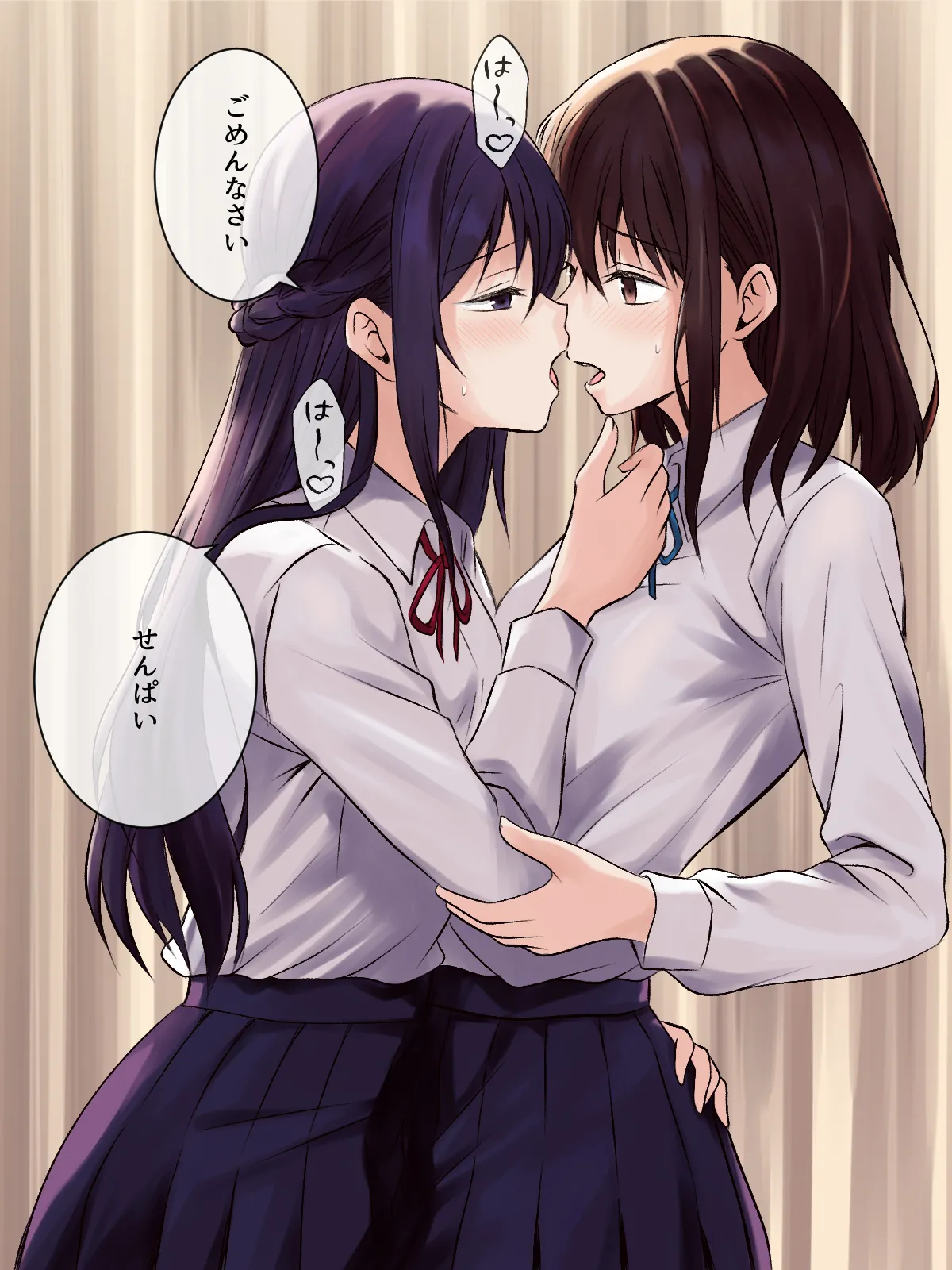 憧れの先輩と保健室で百合エッチ - page16