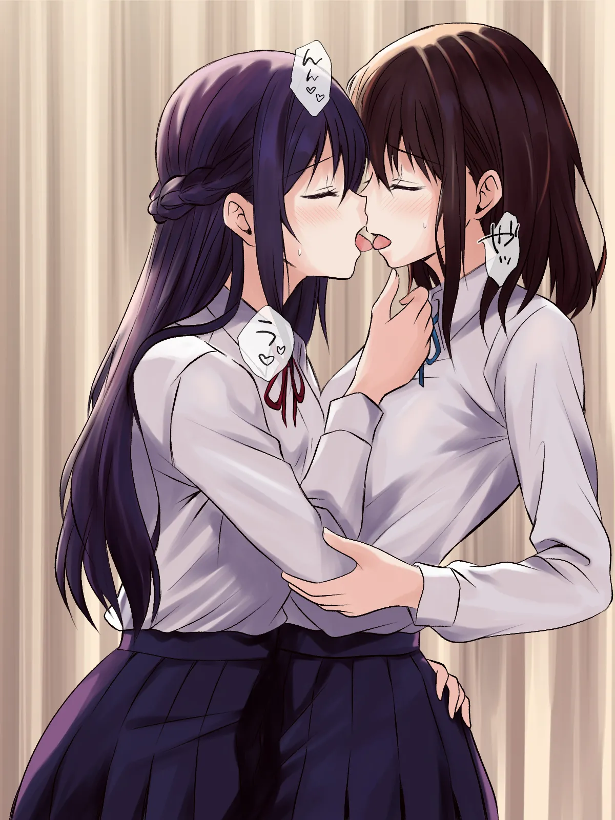 憧れの先輩と保健室で百合エッチ - page17